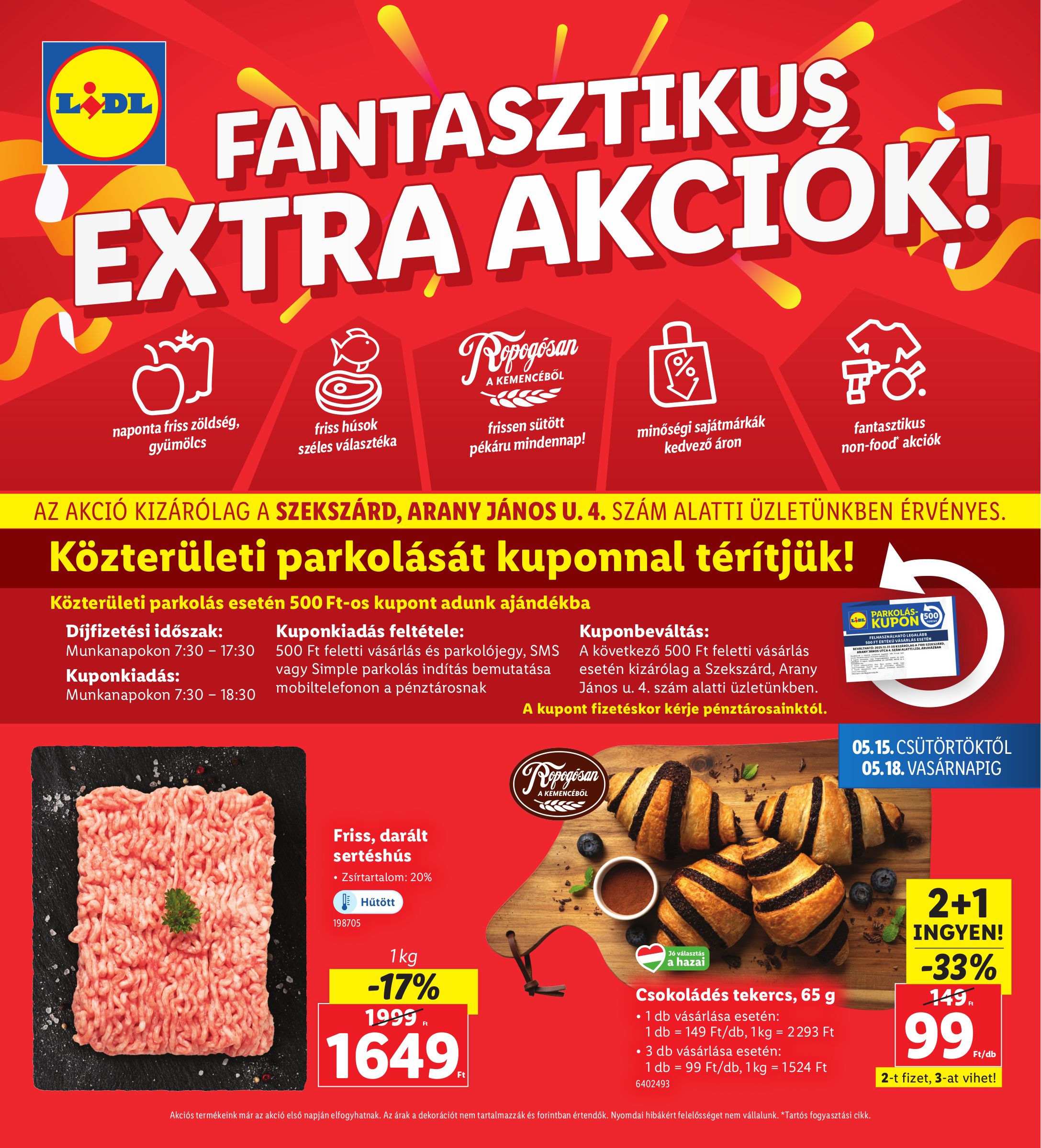 lidl - Lidl - Szekszárd akciós újság, érvényes 05.15. - 05.18.