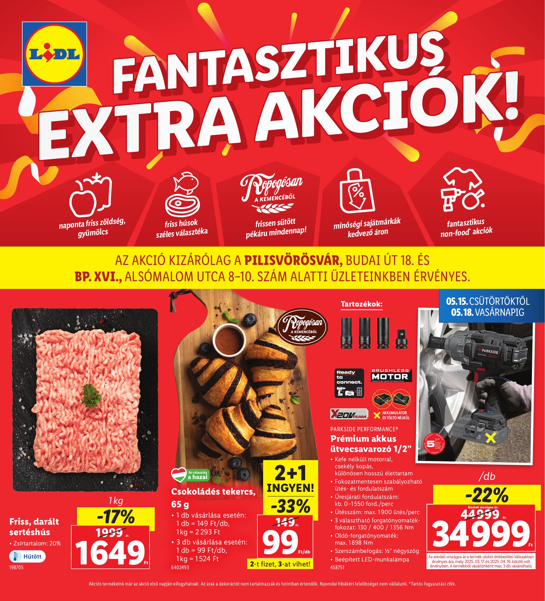 lidl - Lidl - Pilisvörösvár, Budapest akciós újság, érvényes 05.15. - 05.18.
