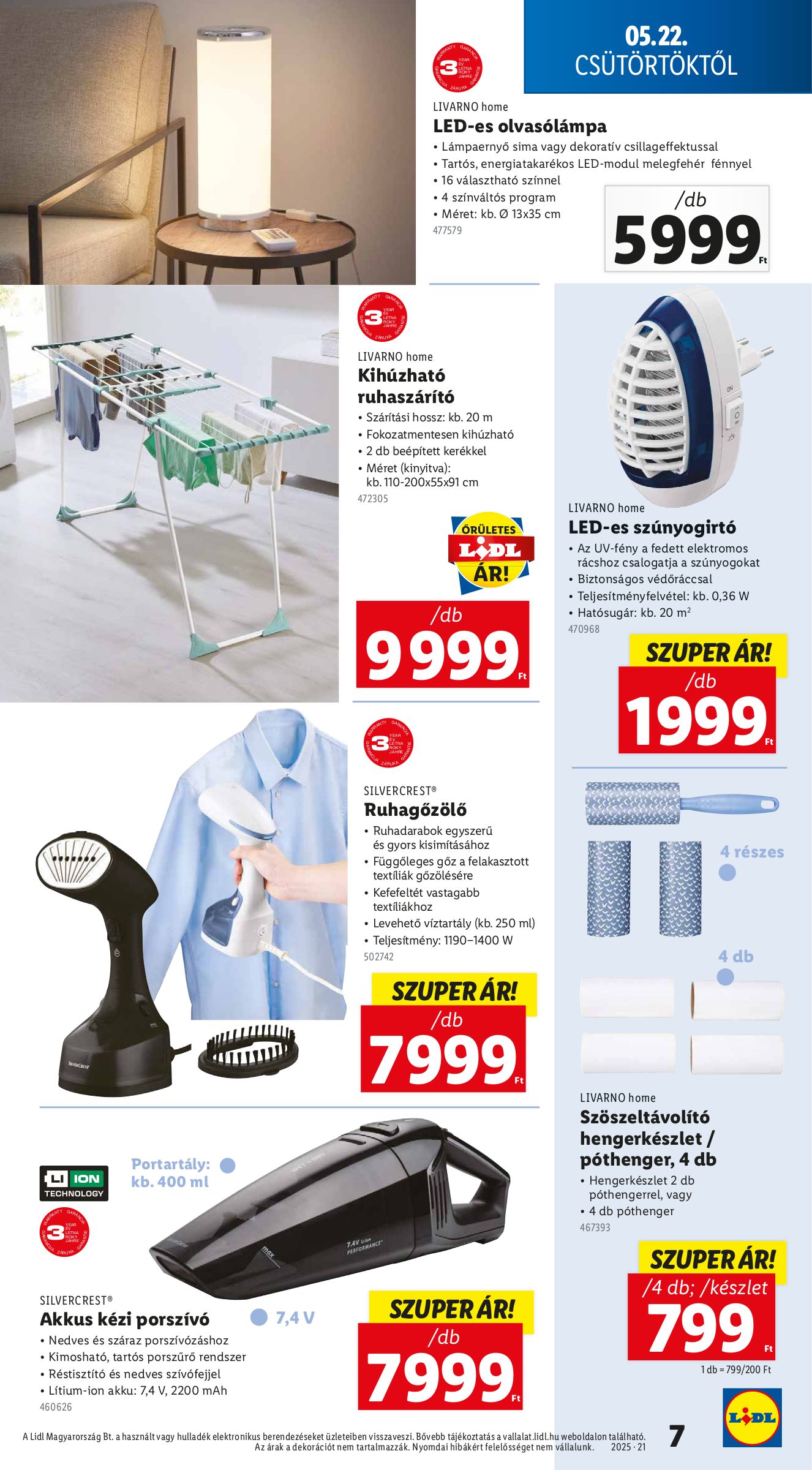 lidl - Lidl - Nonfood akciós újság, érvényes 05.22. - 05.28. - page: 7