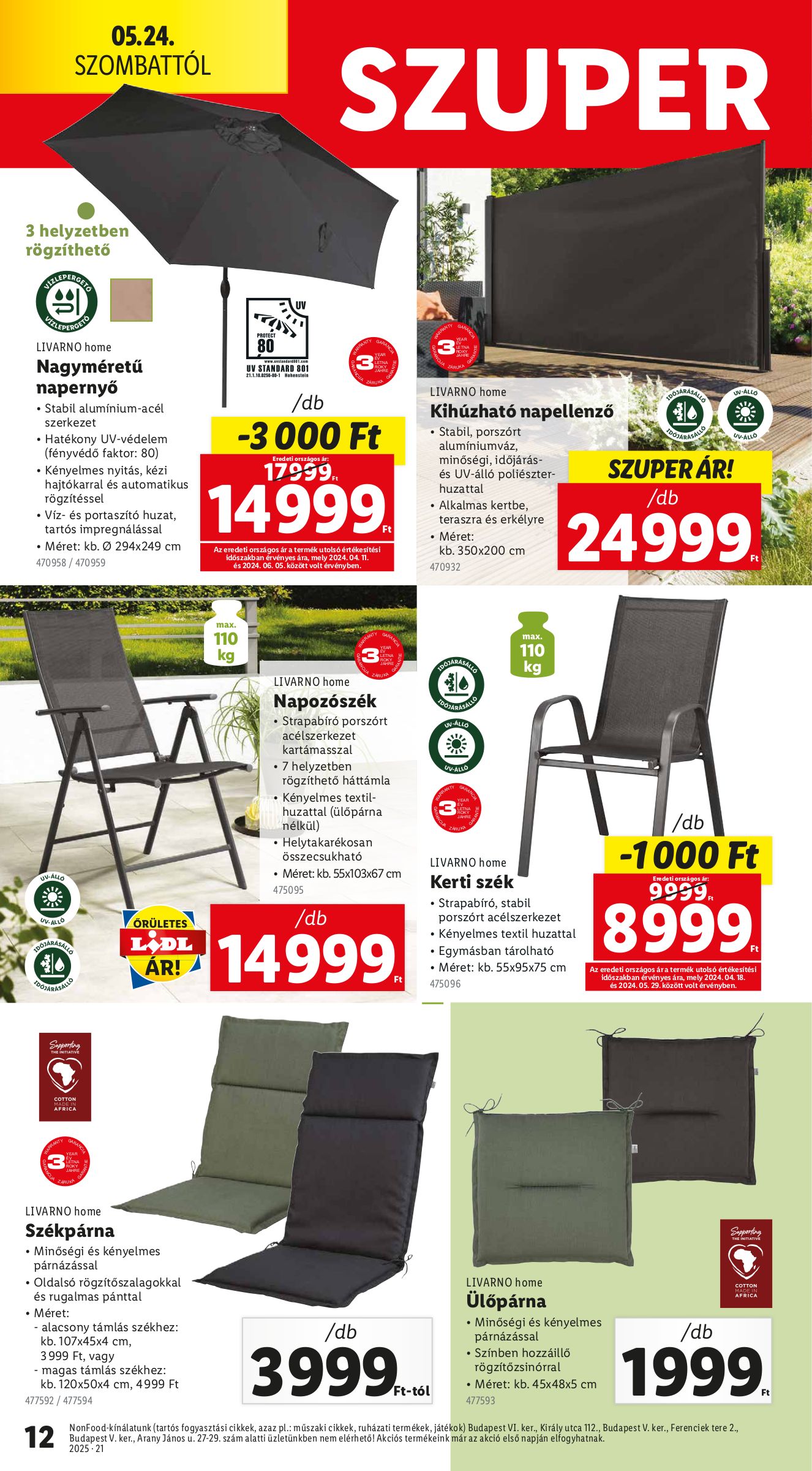lidl - Lidl - Nonfood akciós újság, érvényes 05.22. - 05.28. - page: 12