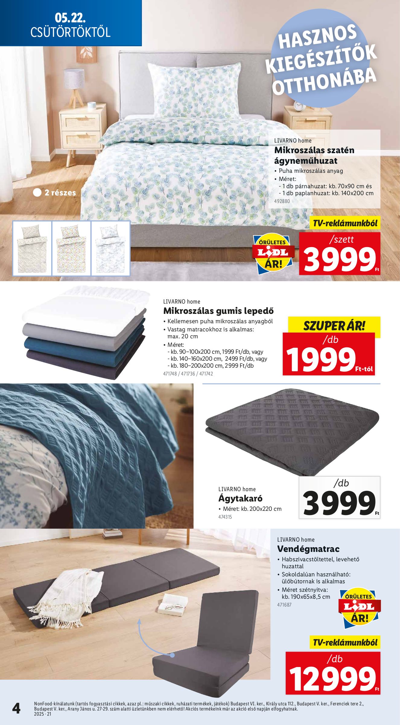 lidl - Lidl - Nonfood akciós újság, érvényes 05.22. - 05.28. - page: 4