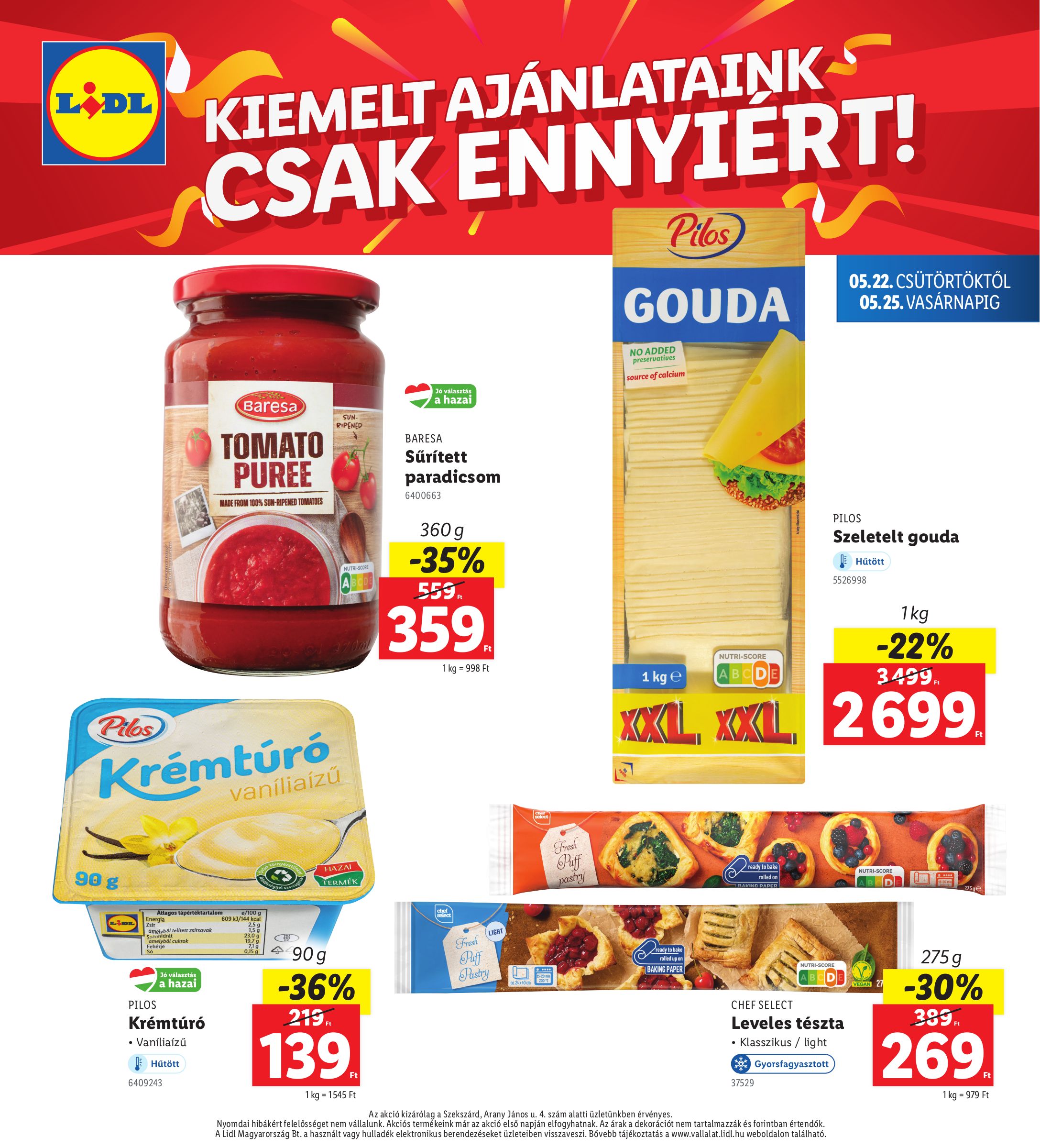lidl - Lidl - Szekszárd akciós újság, érvényes 05.22. - 05.25. - page: 4