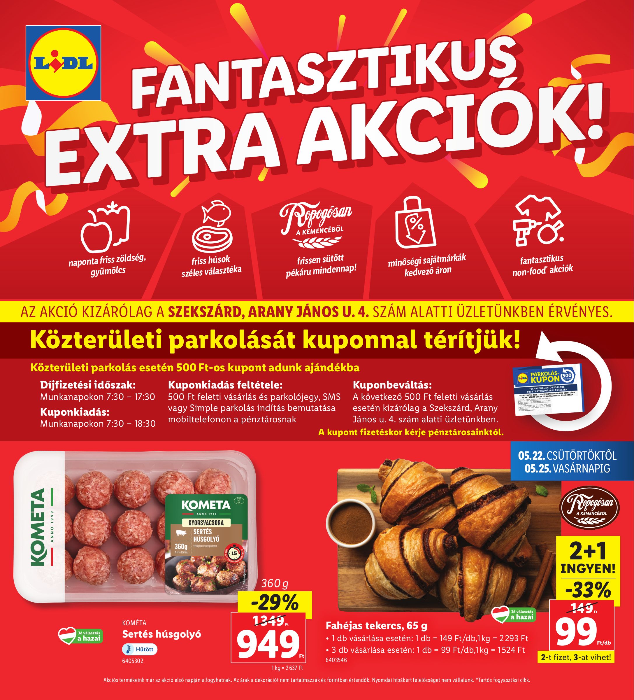lidl - Lidl - Szekszárd akciós újság, érvényes 05.22. - 05.25.