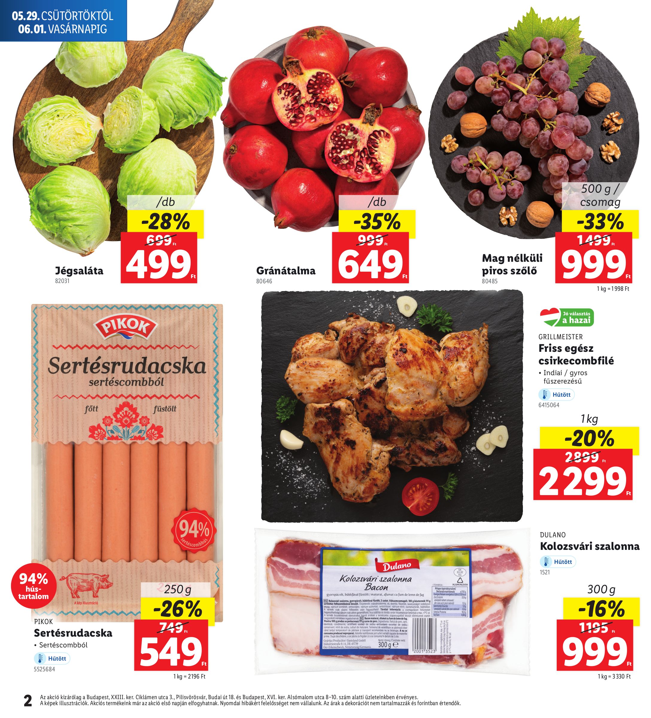 lidl - Lidl - Budapest, Pilisvörösvár akciós újság, érvényes 05.29. - 06.01. - page: 2