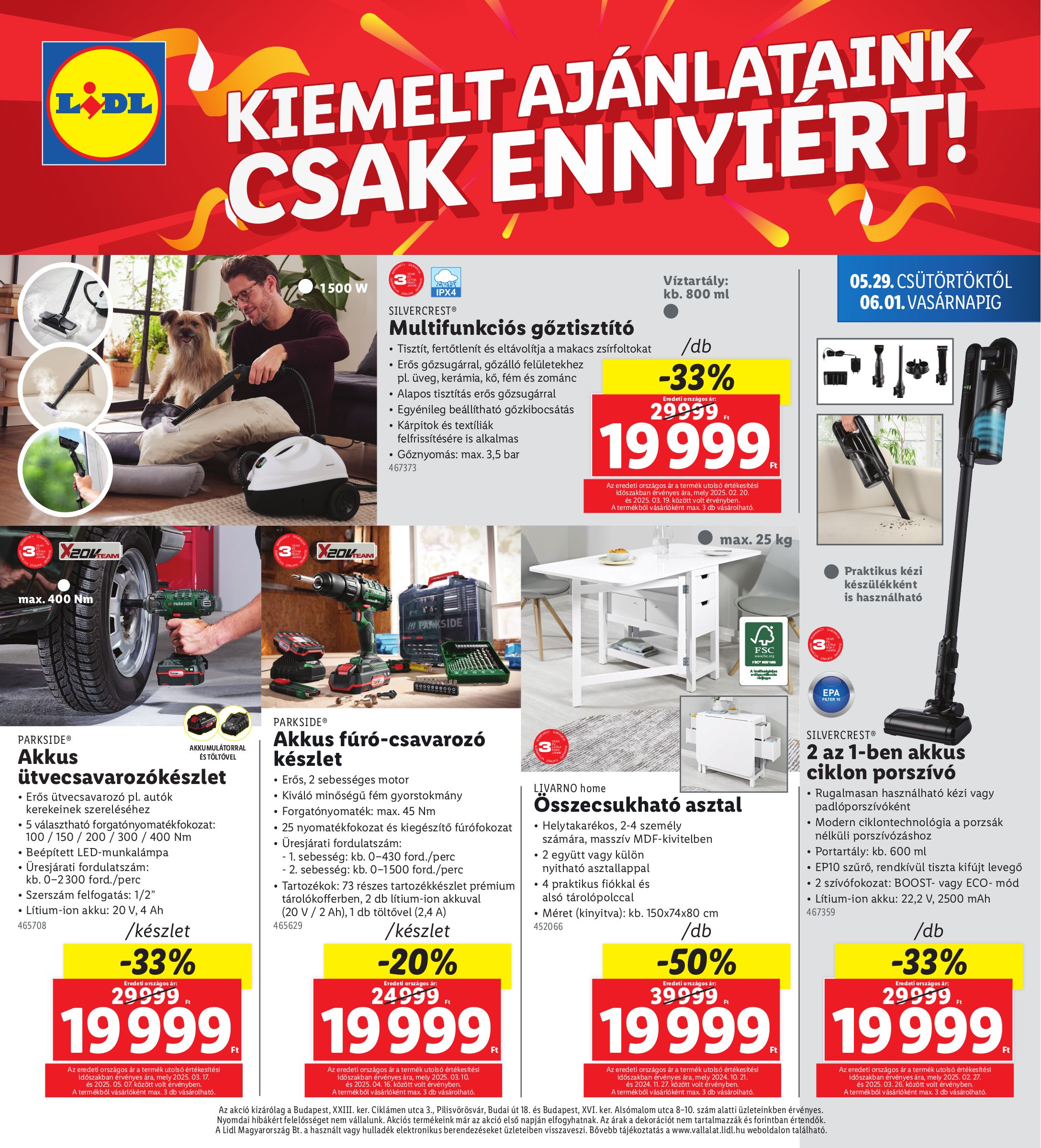 lidl - Lidl - Budapest, Pilisvörösvár akciós újság, érvényes 05.29. - 06.01. - page: 4