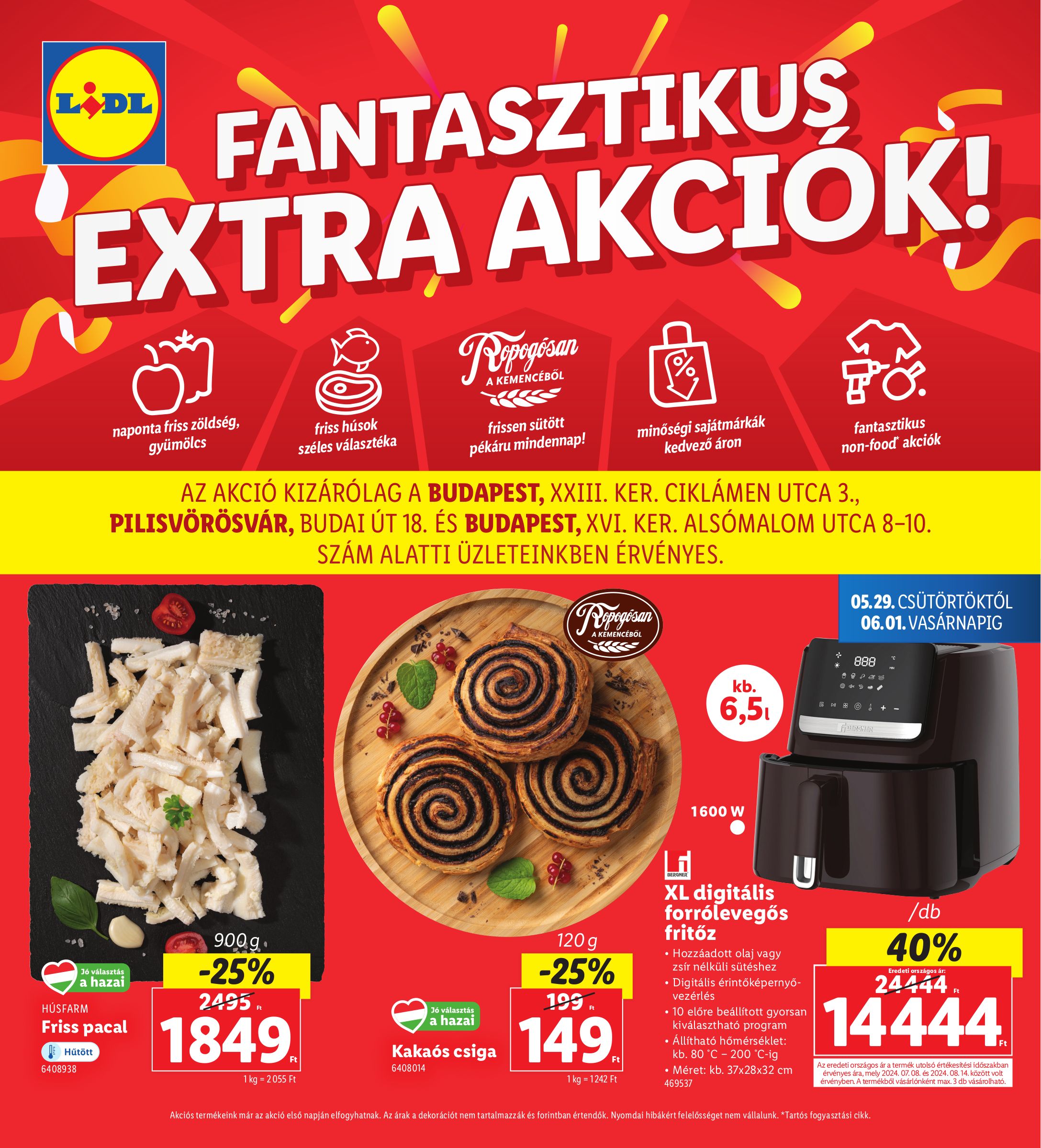 lidl - Lidl - Budapest, Pilisvörösvár akciós újság, érvényes 05.29. - 06.01.