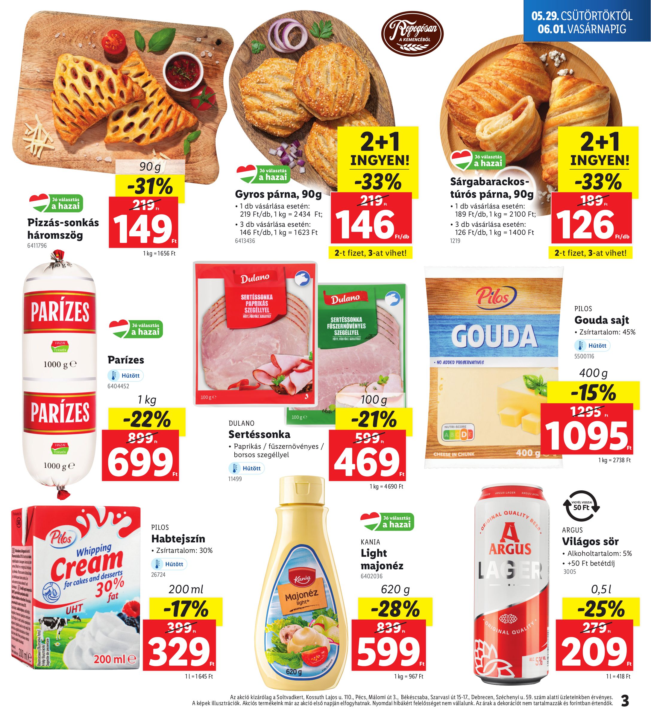 lidl - Lidl - Soltvadkert, Pécs, Békéscsaba, Debrecen akciós újság, érvényes 05.29. - 06.01. - page: 3