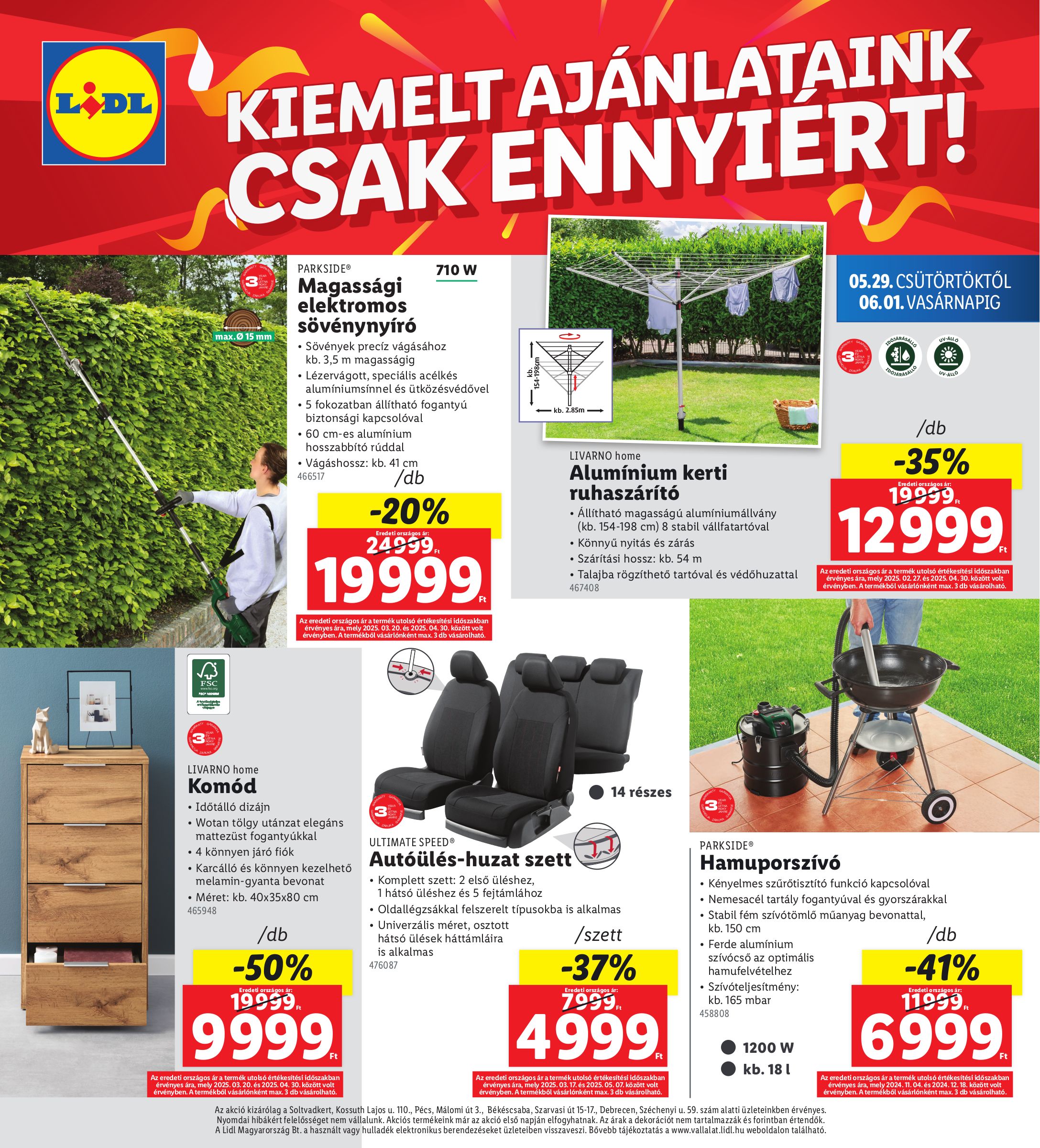 lidl - Lidl - Soltvadkert, Pécs, Békéscsaba, Debrecen akciós újság, érvényes 05.29. - 06.01. - page: 4