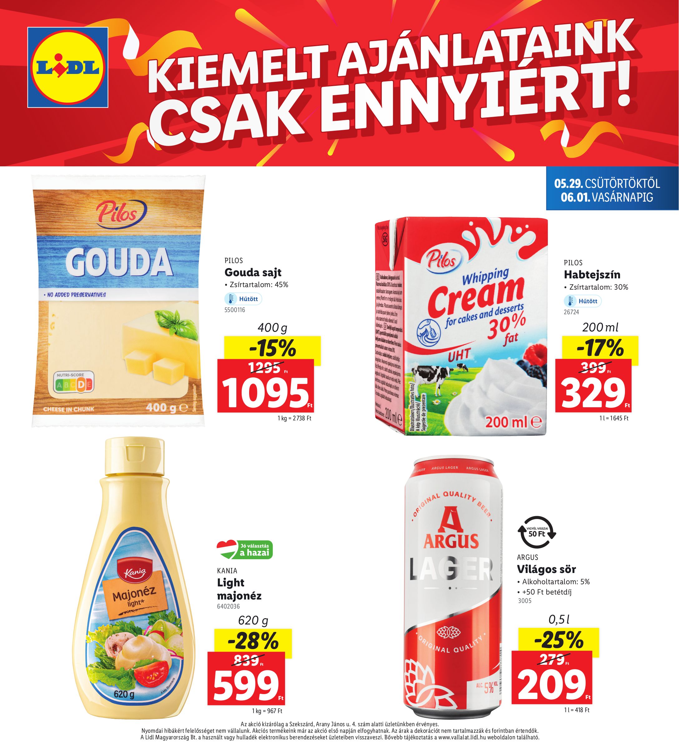lidl - Lidl - Szekszárd akciós újság, érvényes 05.29. - 06.01. - page: 4