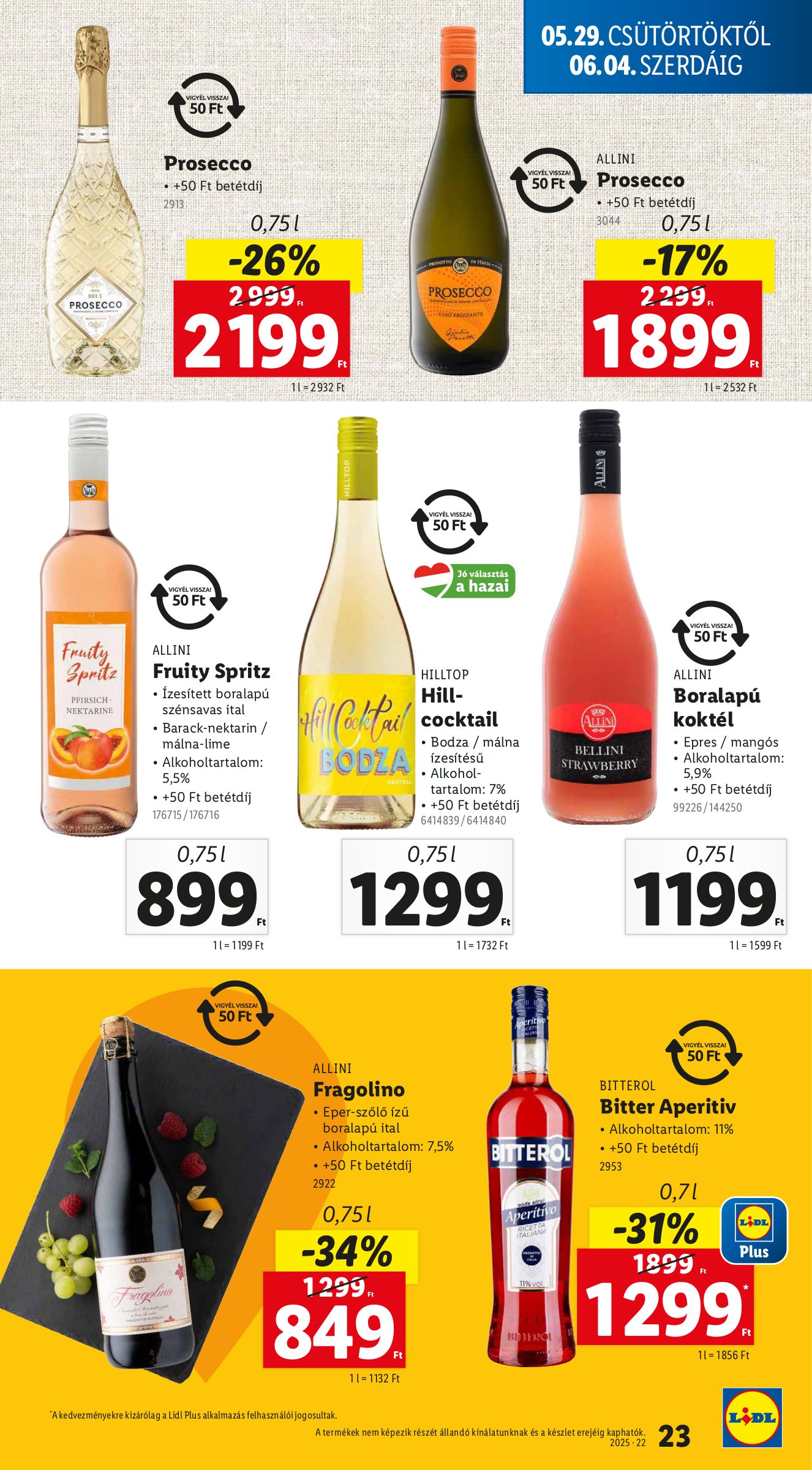 lidl - Lidl akciós újság, érvényes 05.29. - 06.04. - page: 23 lidl - Lidl akciós újság, érvényes 05.29. - 06.04. - page: 23