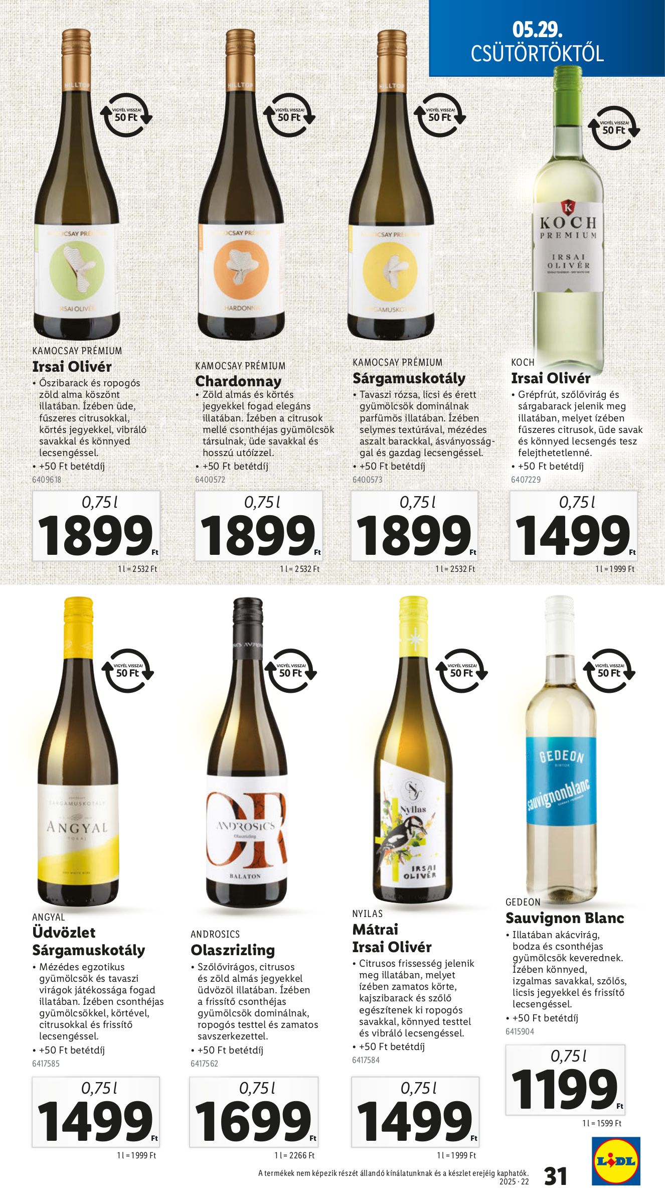 lidl - Lidl akciós újság, érvényes 05.29. - 06.04. - page: 31 lidl - Lidl akciós újság, érvényes 05.29. - 06.04. - page: 31