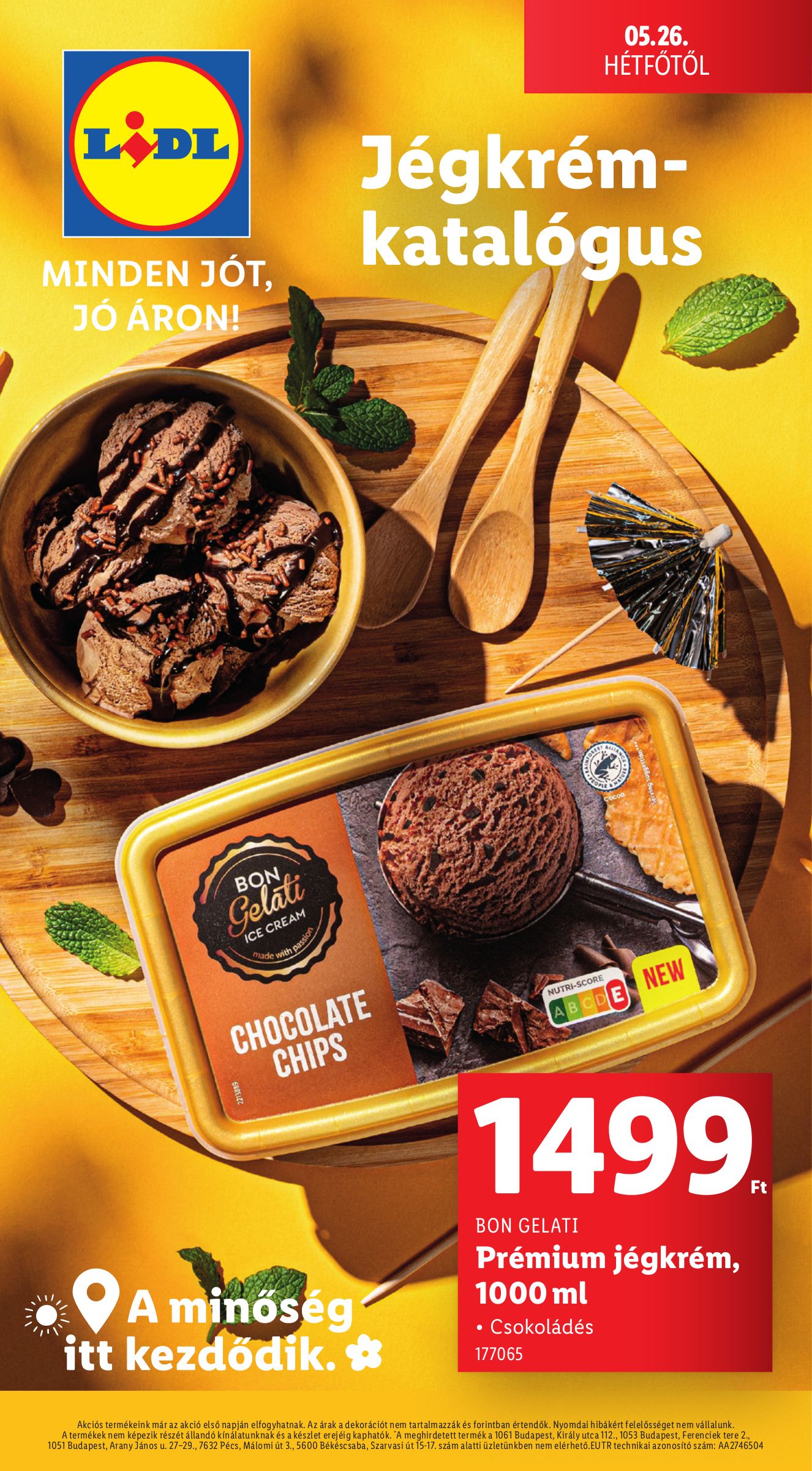 lidl - Lidl - Jégkrém katalógus akciós újság, érvényes 05.26. - 06.04.