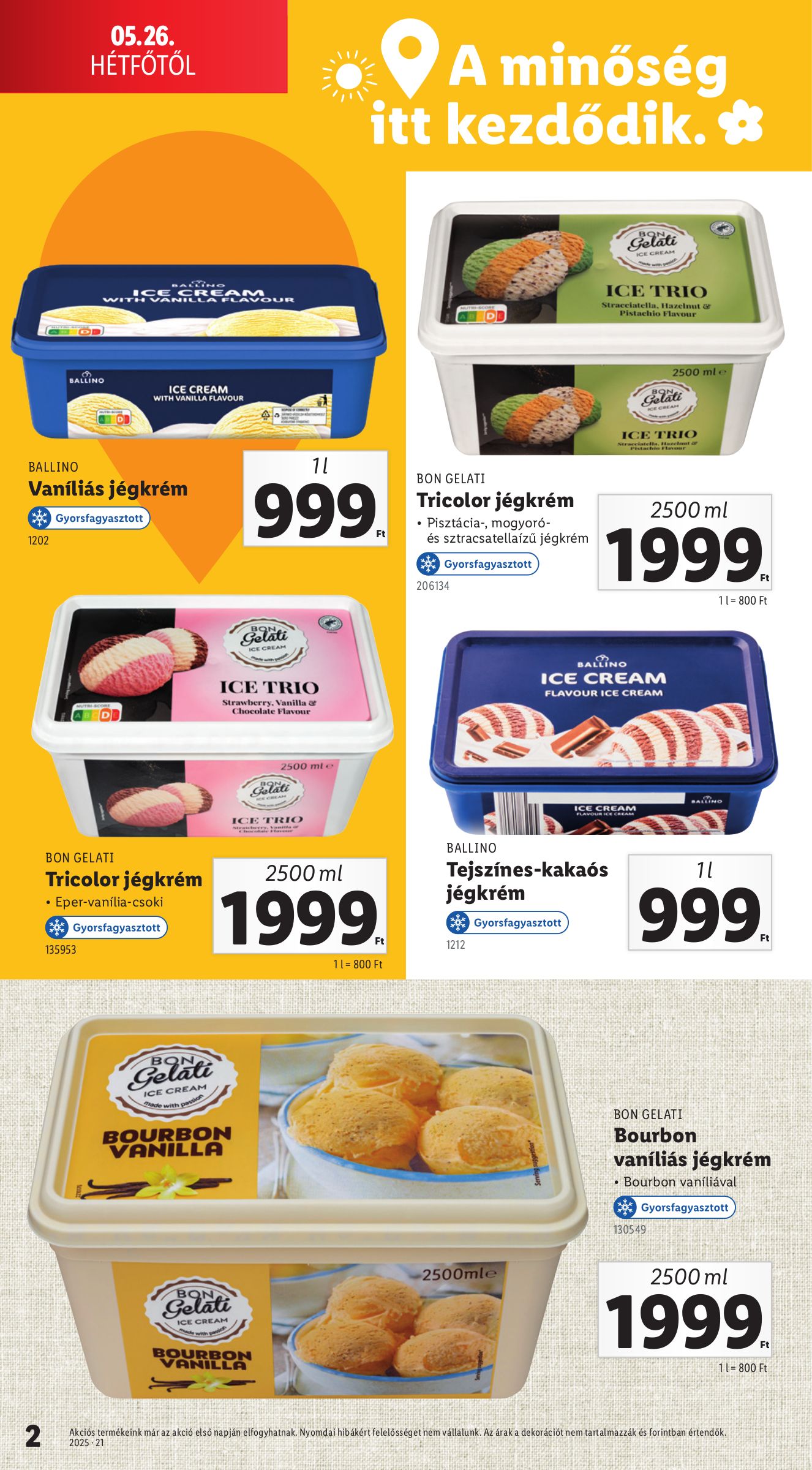 lidl - Lidl - Jégkrém katalógus akciós újság, érvényes 05.26. - 06.04. - page: 2