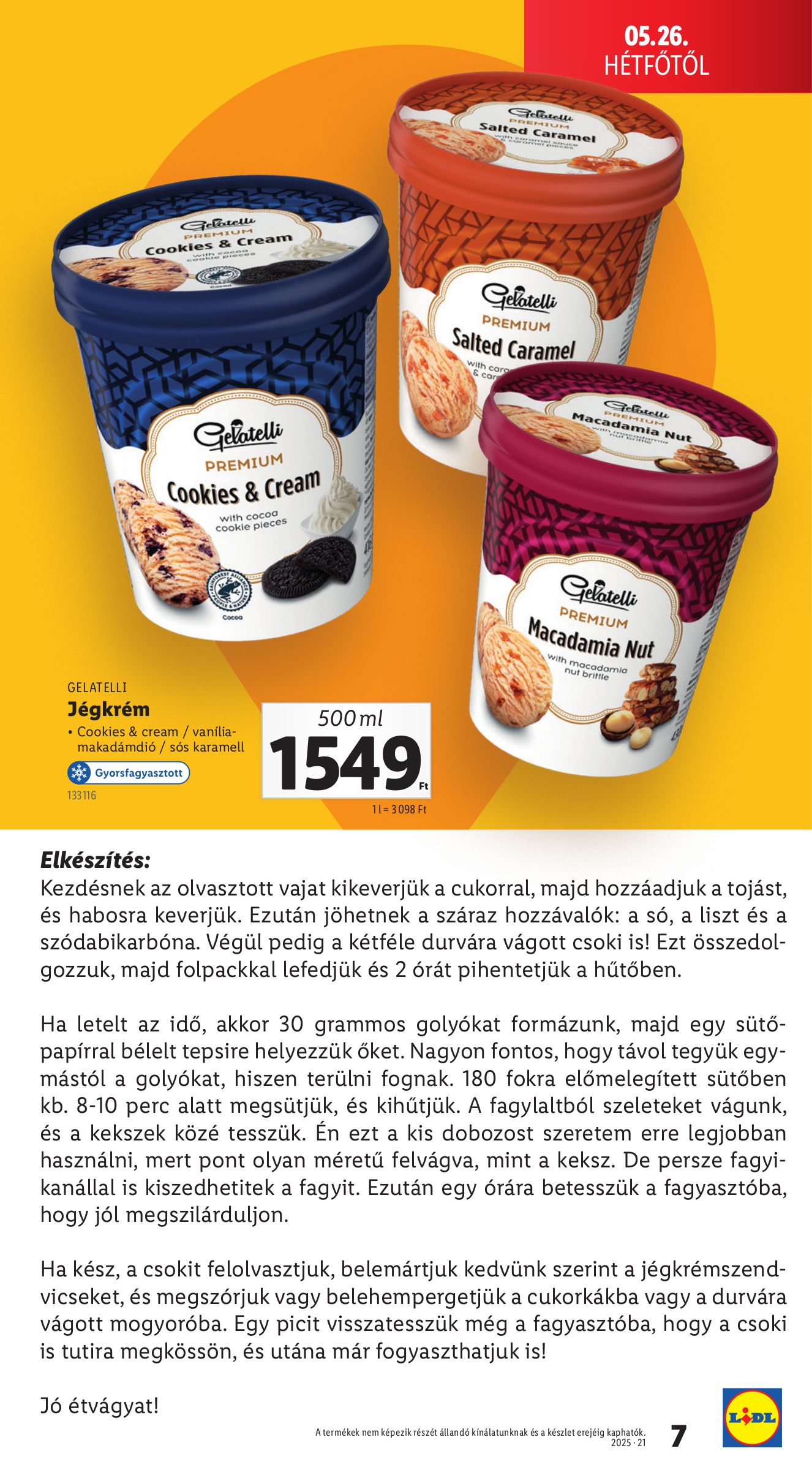 lidl - Lidl - Jégkrém katalógus akciós újság, érvényes 05.26. - 06.04. - page: 7