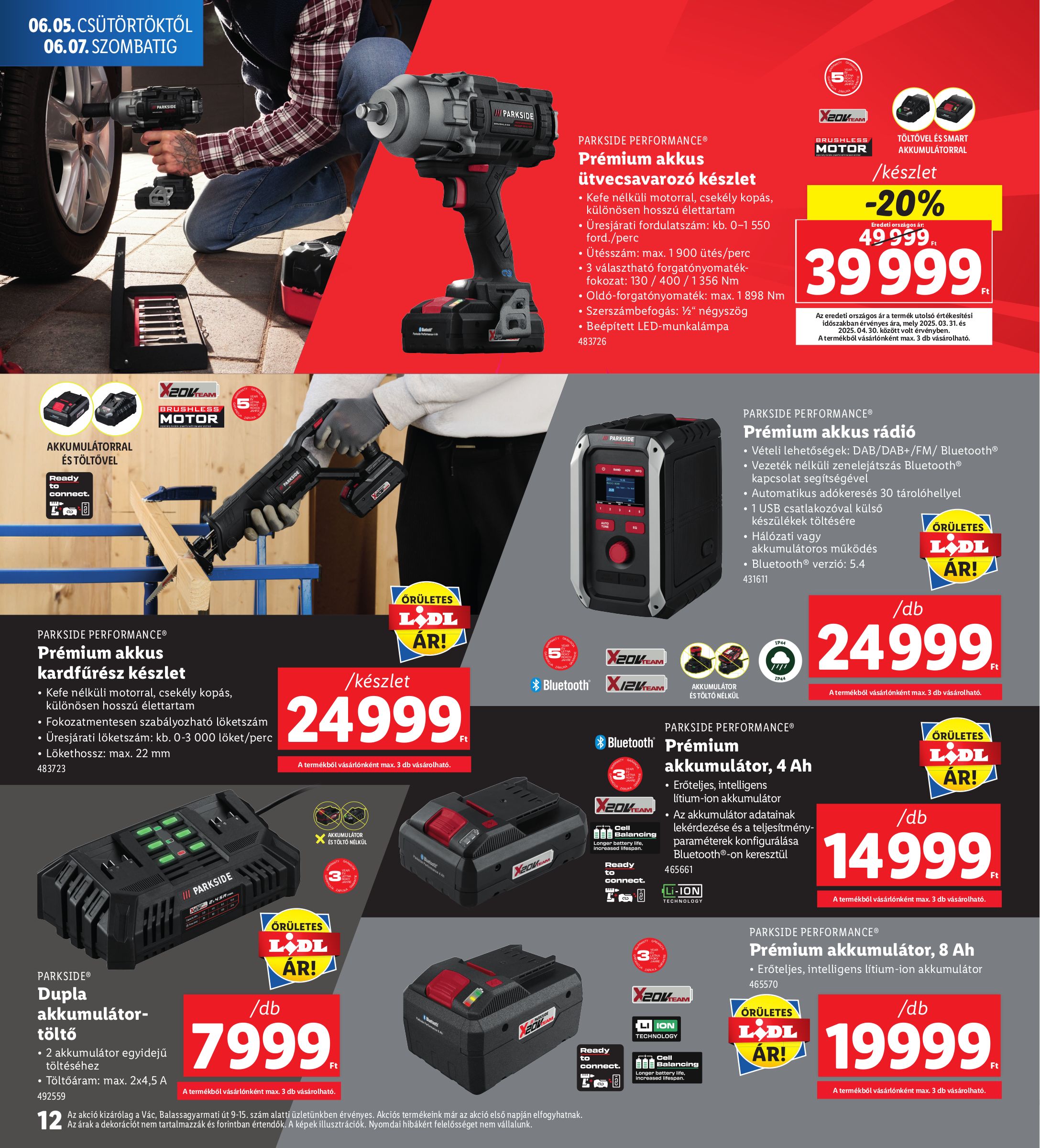 lidl - Lidl - Vác akciós újság, érvényes 06.05. - 06.07. - page: 12
