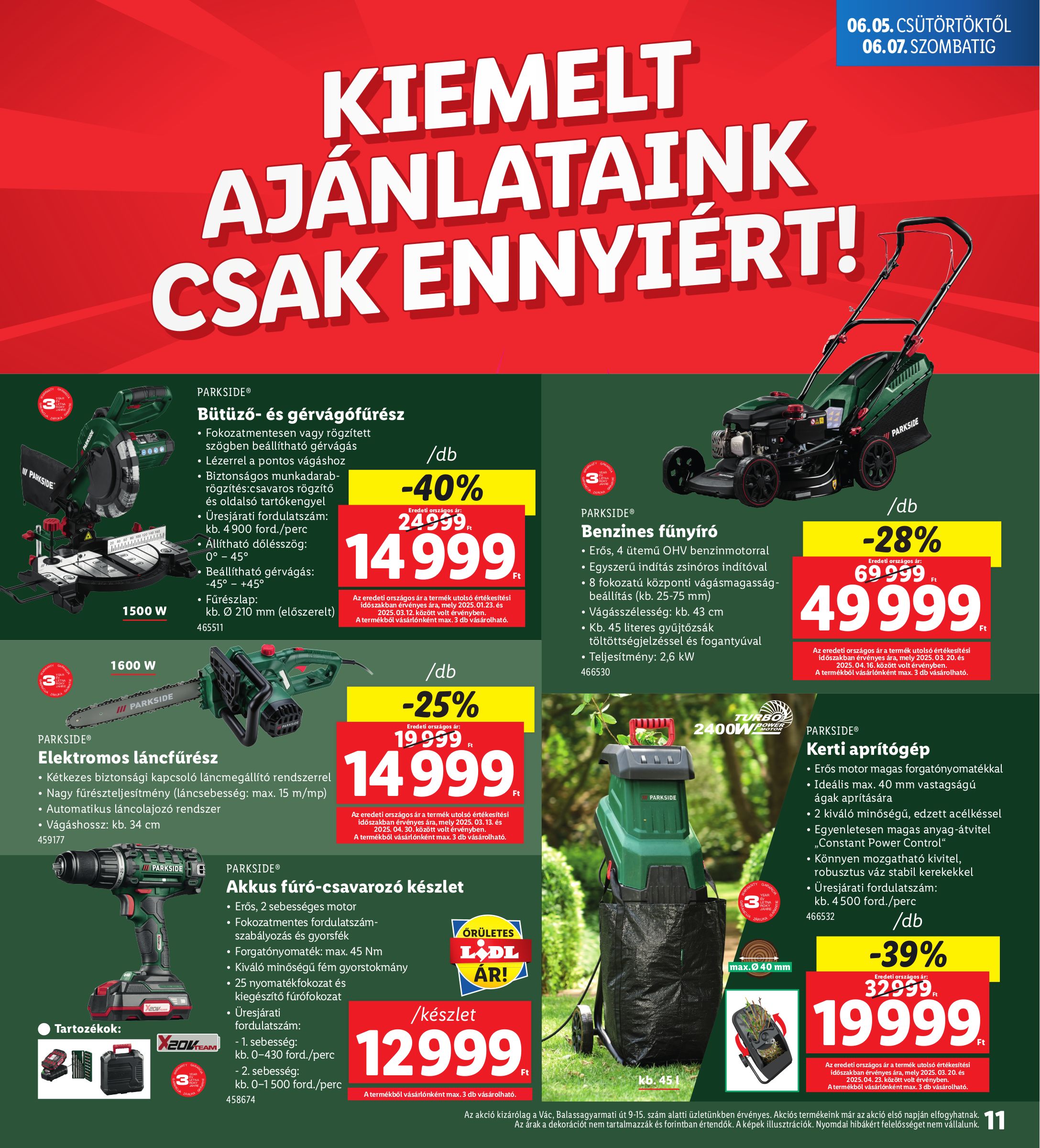 lidl - Lidl - Vác akciós újság, érvényes 06.05. - 06.07. - page: 11
