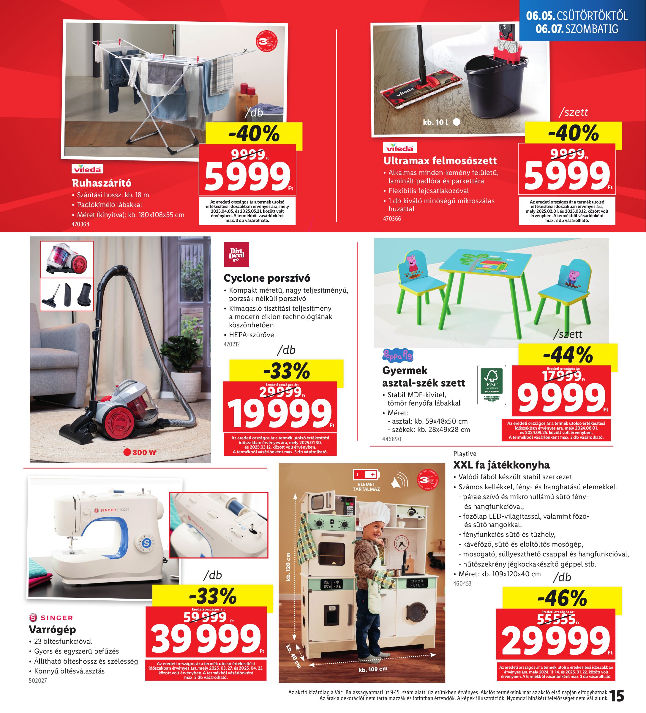 lidl - Lidl - Vác akciós újság, érvényes 06.05. - 06.07. - page: 15