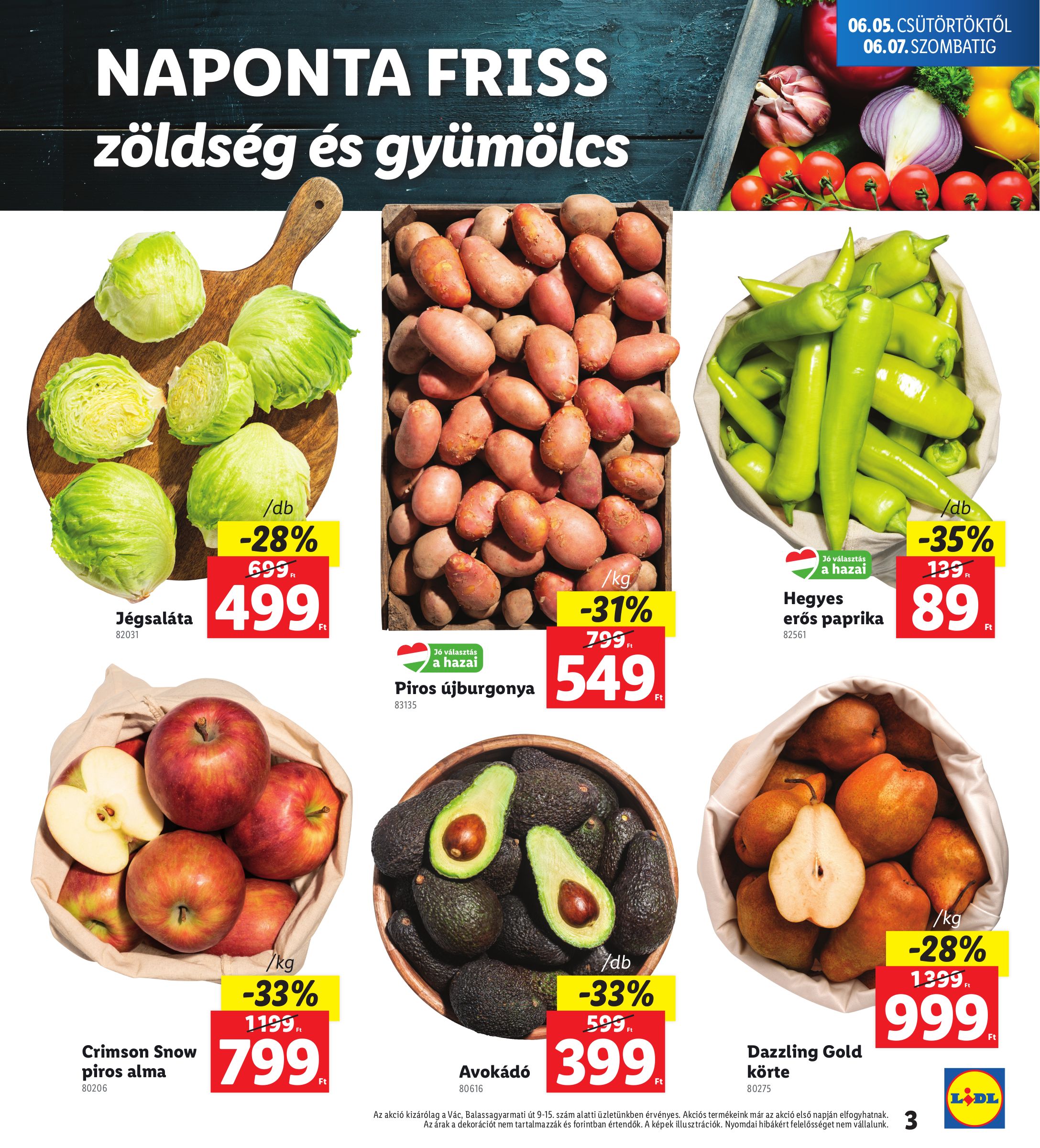 lidl - Lidl - Vác akciós újság, érvényes 06.05. - 06.07. - page: 3