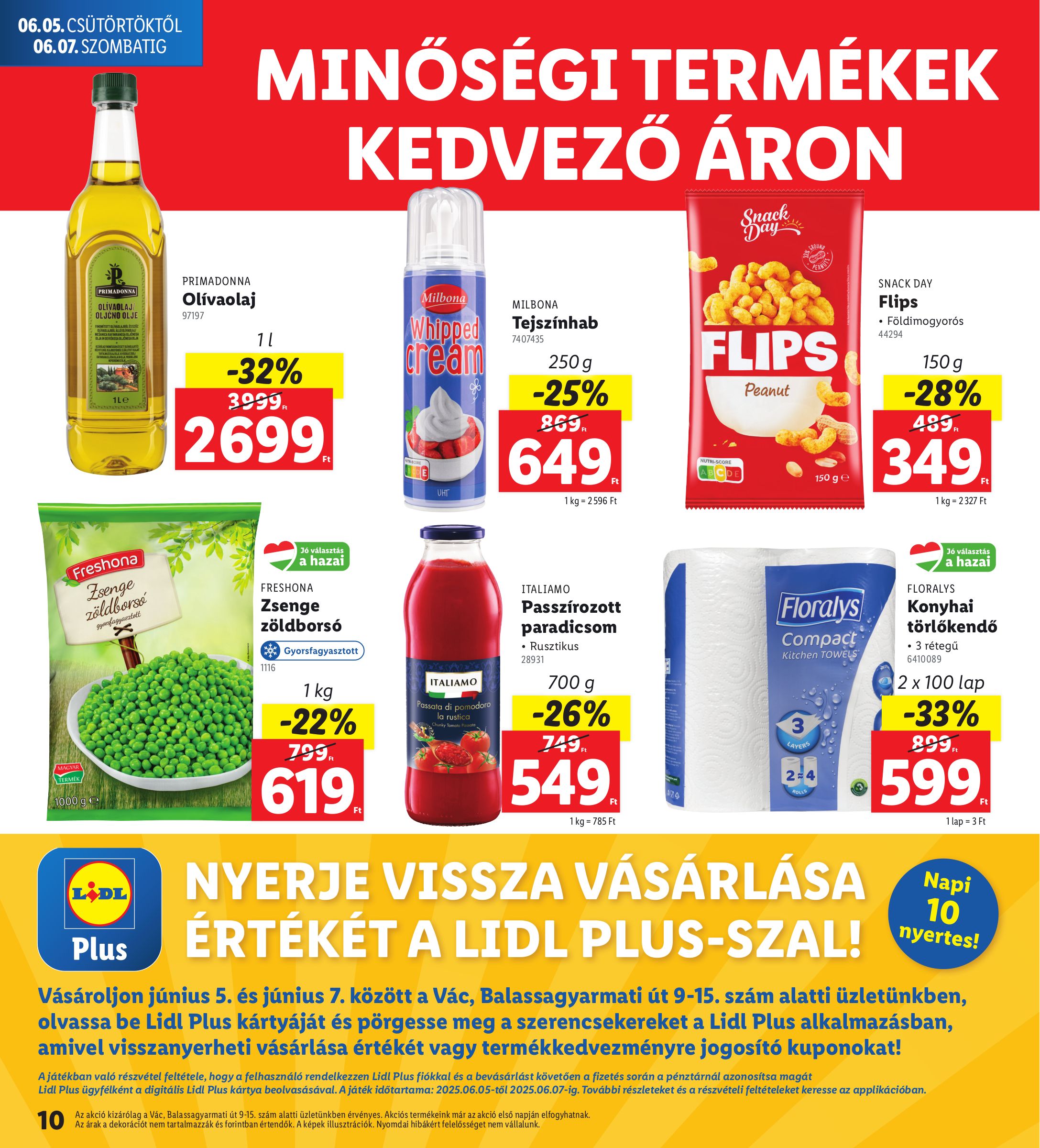 lidl - Lidl - Vác akciós újság, érvényes 06.05. - 06.07. - page: 10