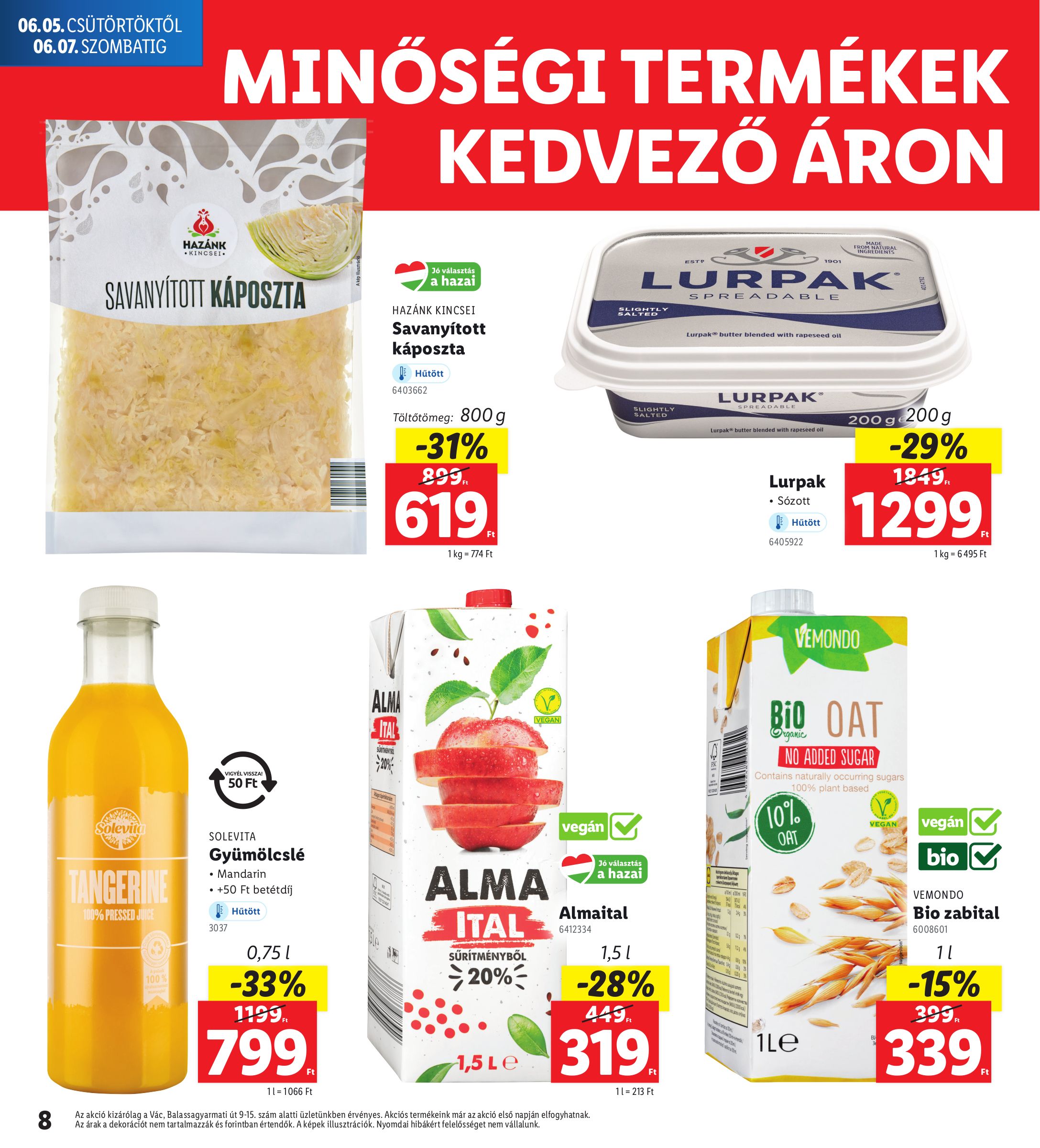 lidl - Lidl - Vác akciós újság, érvényes 06.05. - 06.07. - page: 8