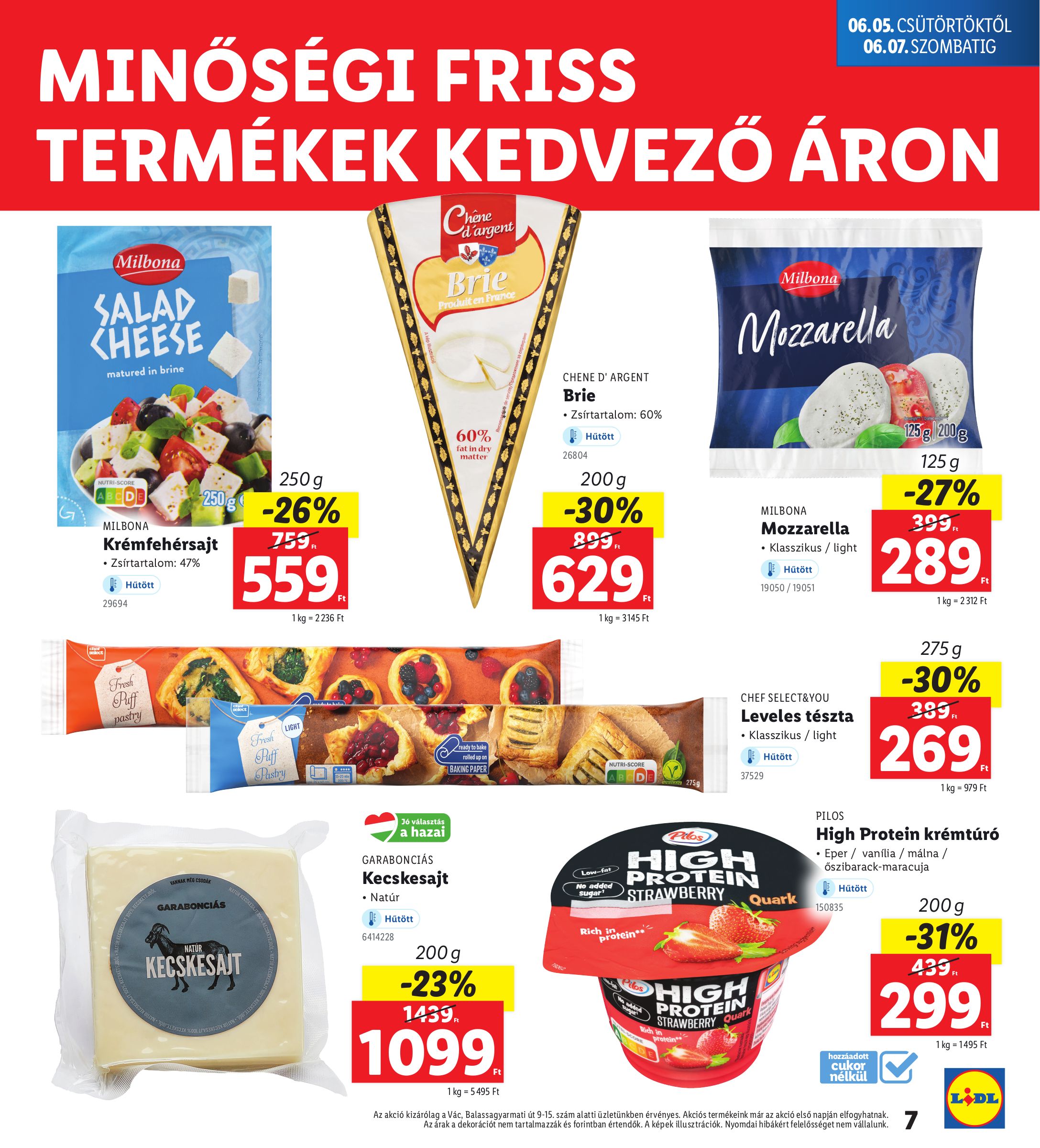 lidl - Lidl - Vác akciós újság, érvényes 06.05. - 06.07. - page: 7