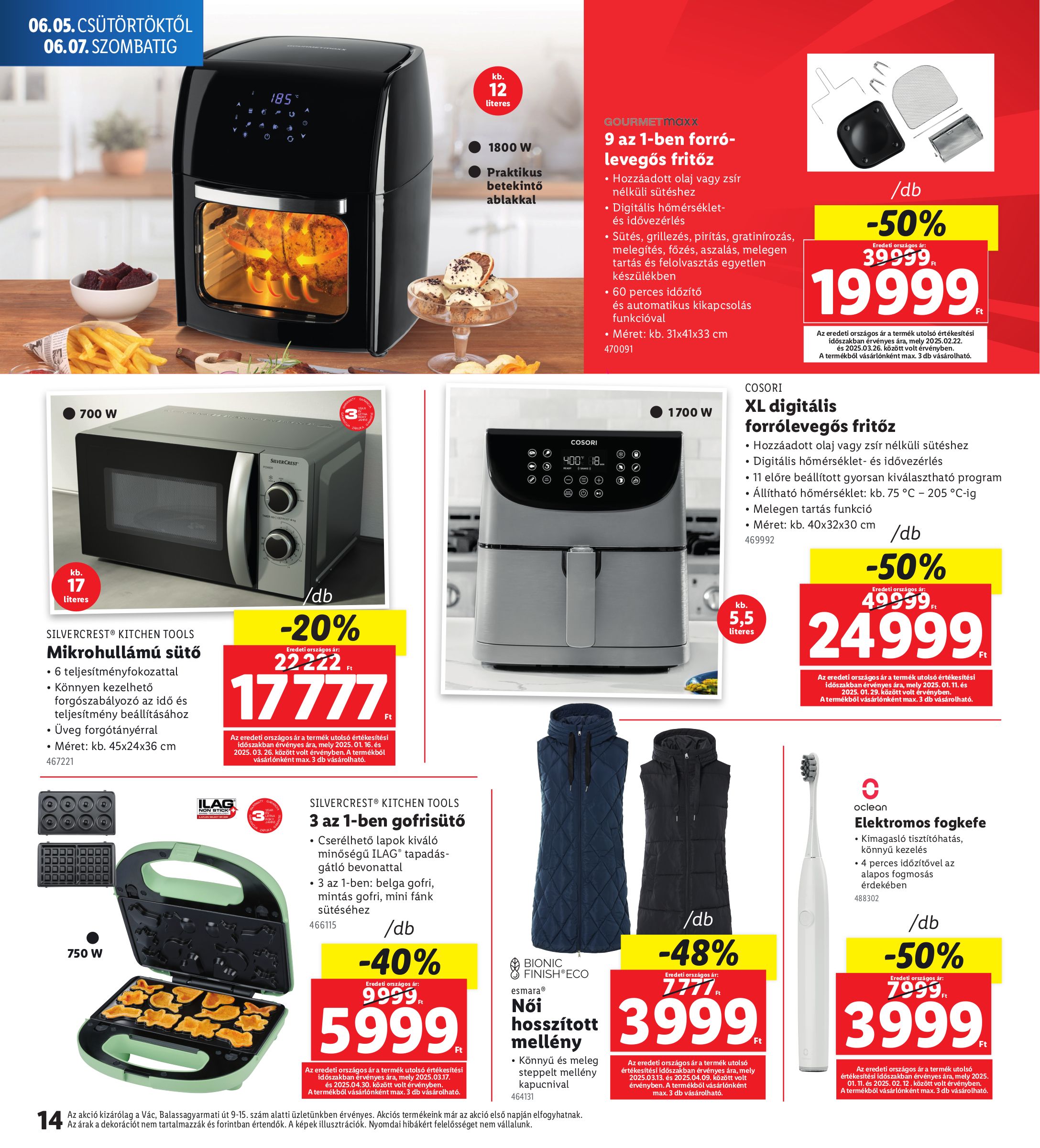 lidl - Lidl - Vác akciós újság, érvényes 06.05. - 06.07. - page: 14