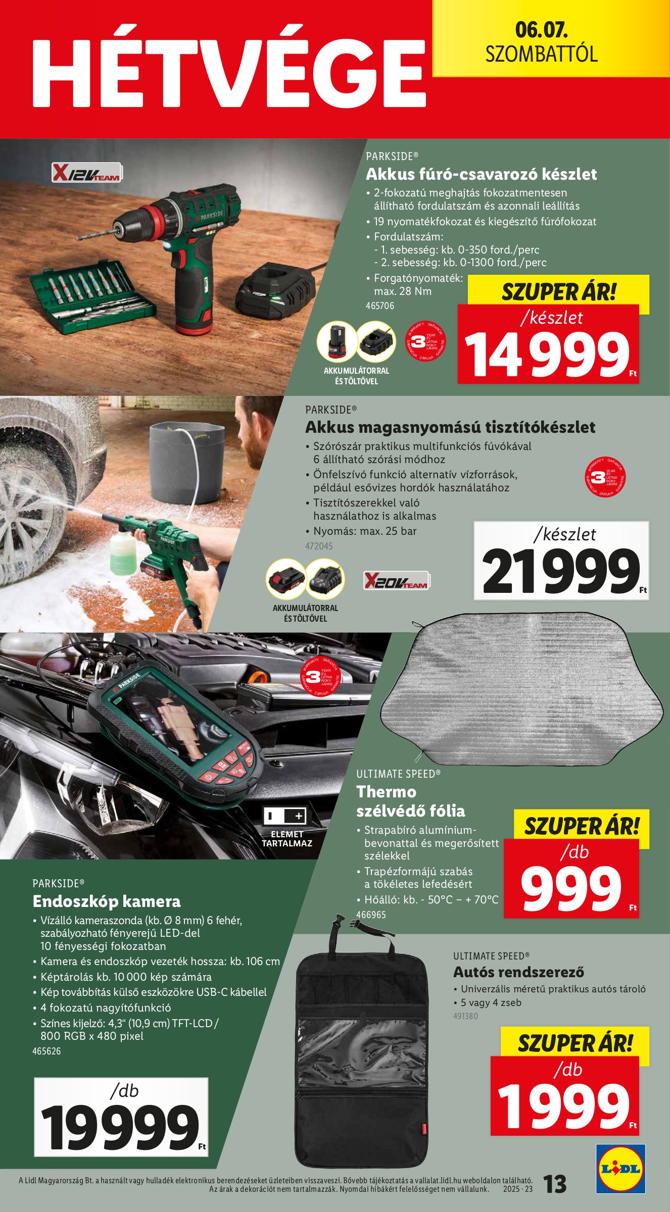 lidl - Lidl - Nonfood akciós újság, érvényes 06.05. - 06.11. - page: 13