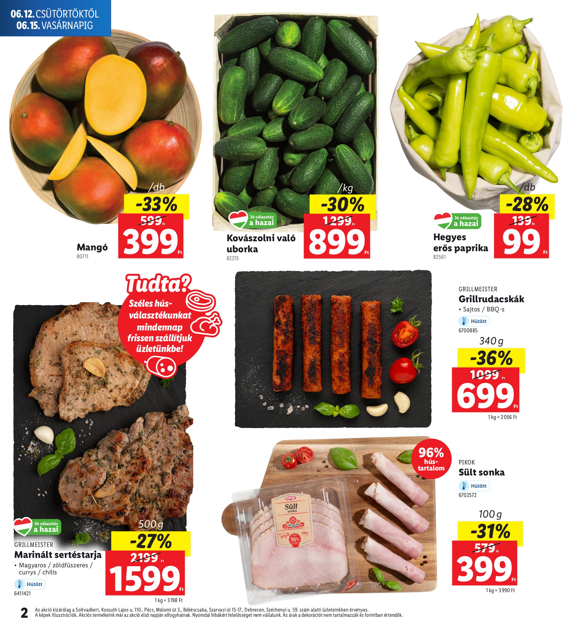 lidl - Lidl - Soltvadkert, Pécs, Békéscsaba, Debrecen akciós újság, érvényes 06.12. - 06.15. - page: 2
