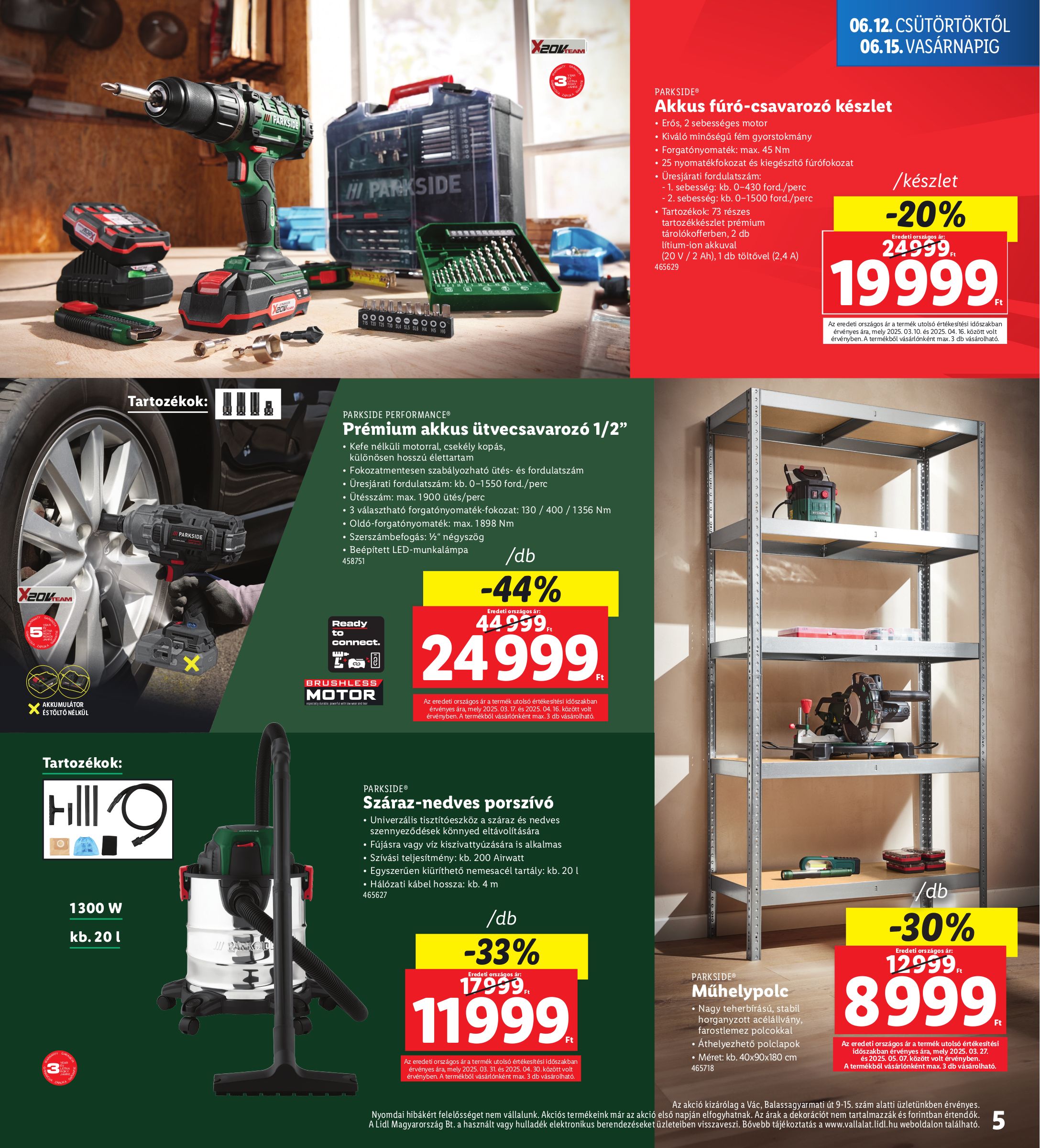 lidl - Lidl - Vác akciós újság, érvényes 06.12. - 06.15. - page: 5