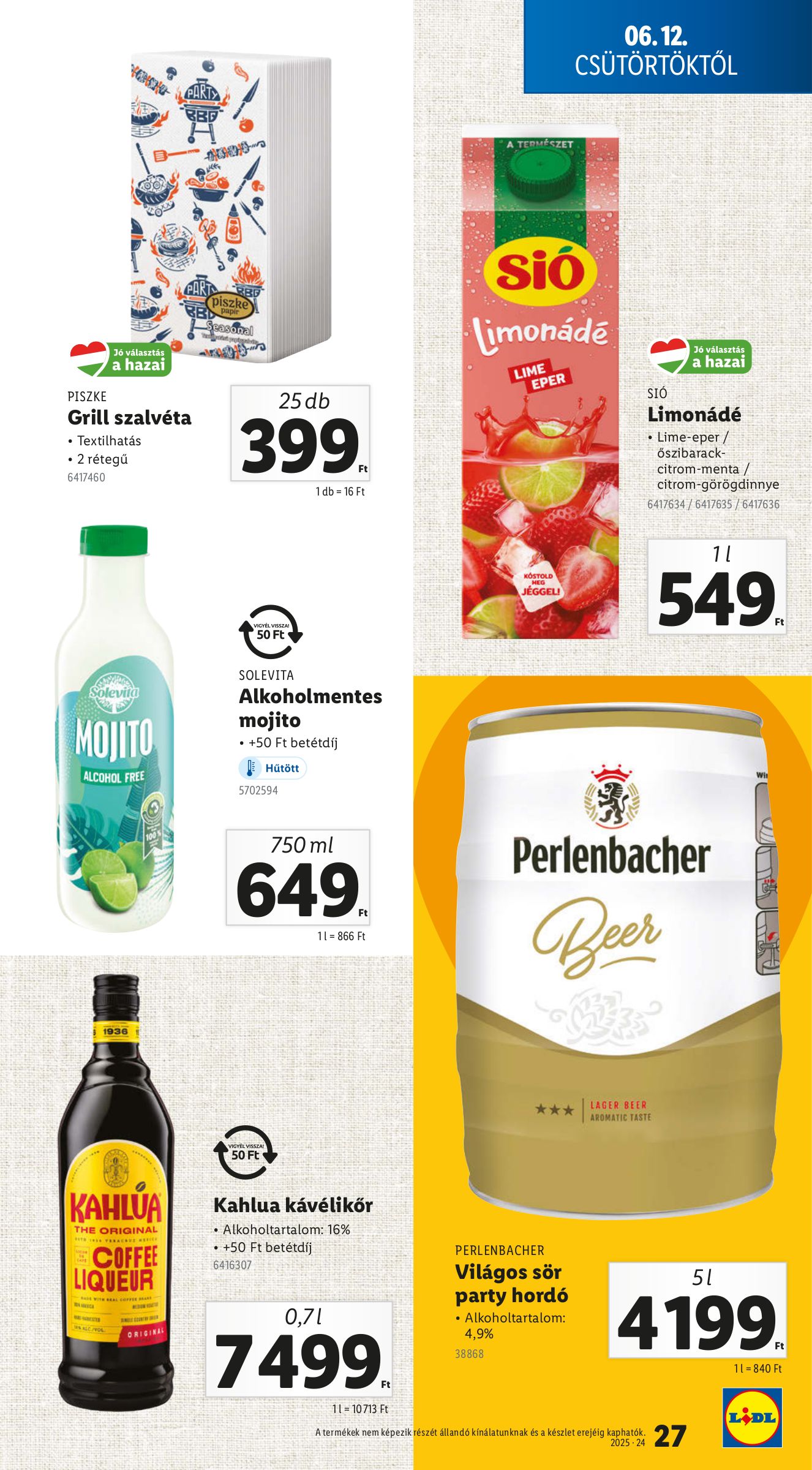lidl - Lidl akciós újság, érvényes 06.12. - 06.18. - page: 27