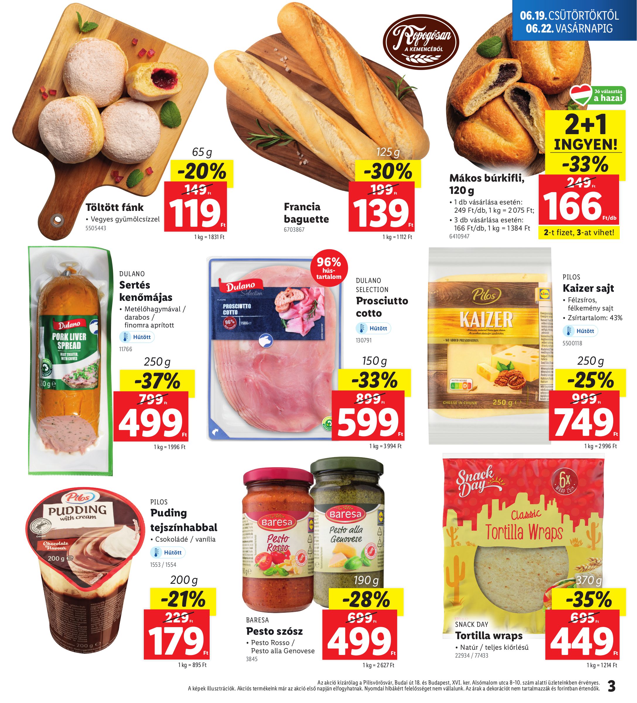 lidl - Lidl - Pilisvörösvár, Budapest akciós újság, érvényes 06.19. - 06.22. - page: 3