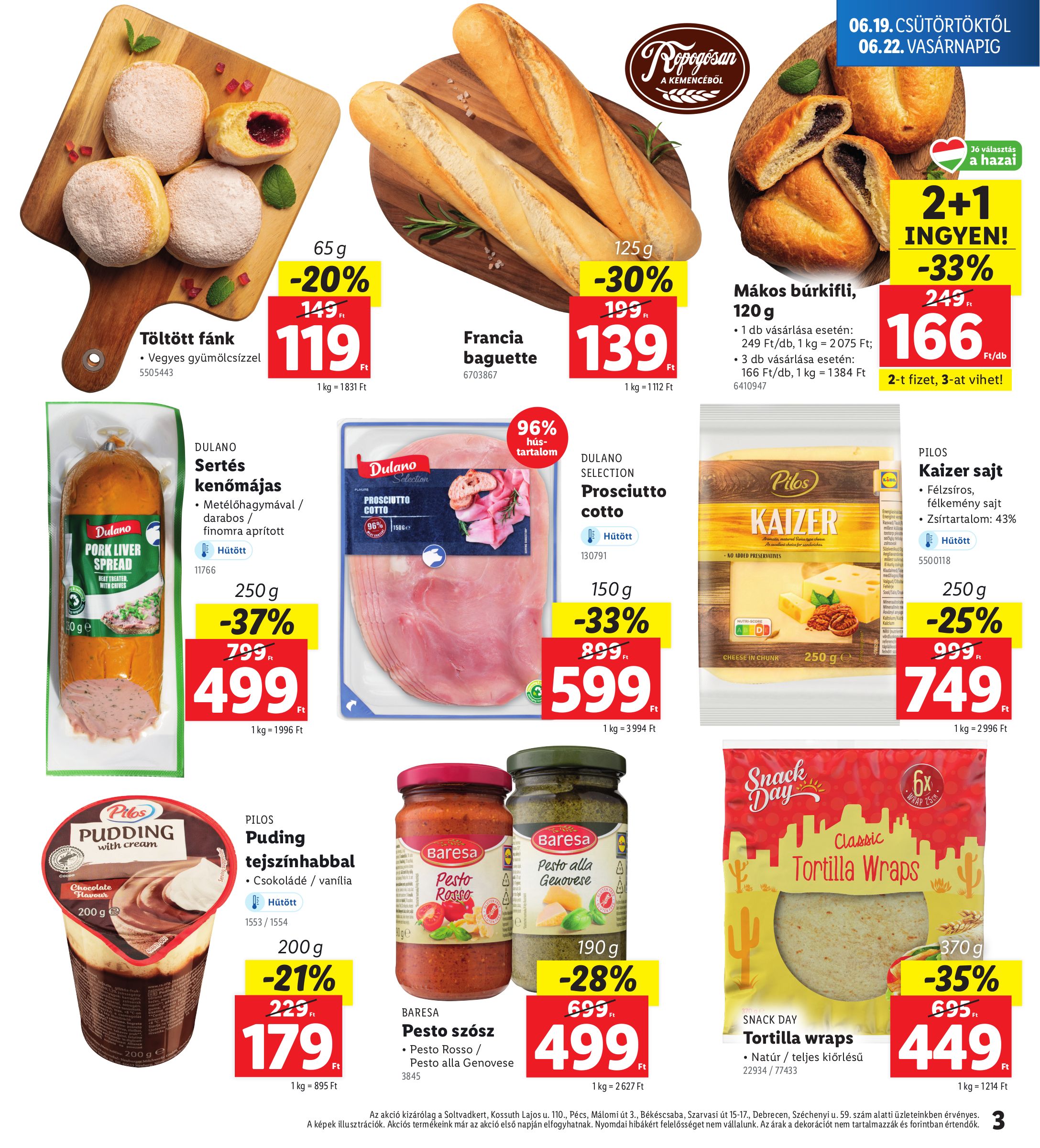 lidl - Lidl - Soltvadkert, Pécs, Békéscsaba, Debrecen akciós újság, érvényes 06.19. - 06.22. - page: 3