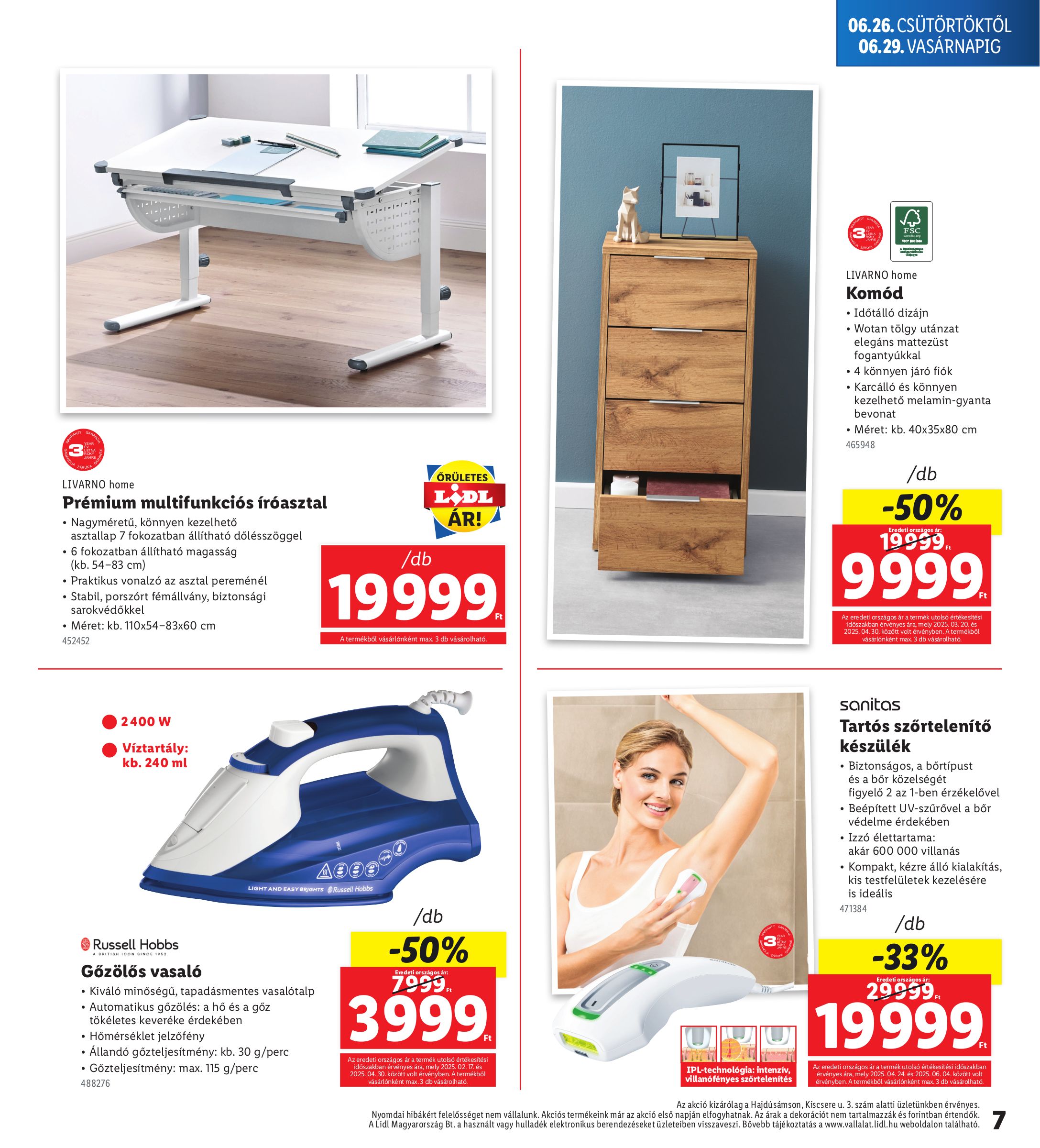 lidl - Lidl - Hajdúsámson akciós újság, érvényes 06.26. - 06.29. - page: 7