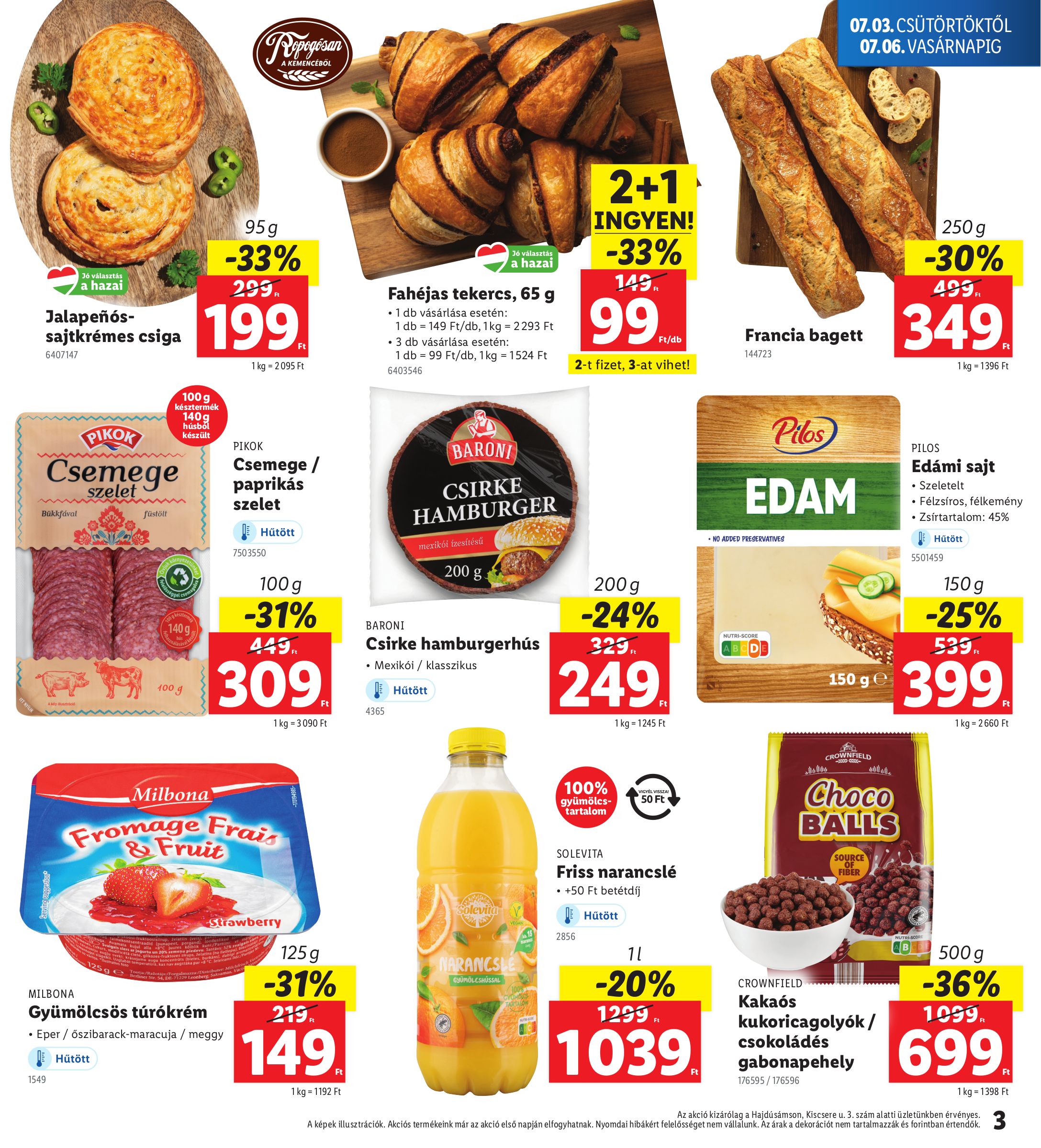 lidl - Lidl - Hajdúsámson akciós újság, érvényes 07.03. - 07.06. - page: 3
