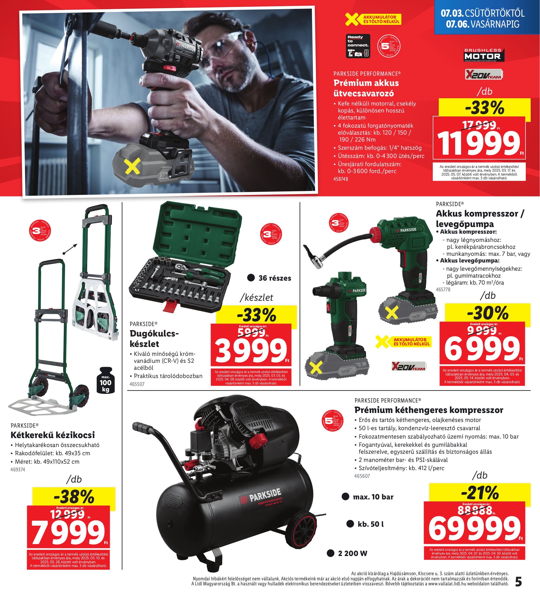 lidl - Lidl - Hajdúsámson akciós újság, érvényes 07.03. - 07.06. - page: 5