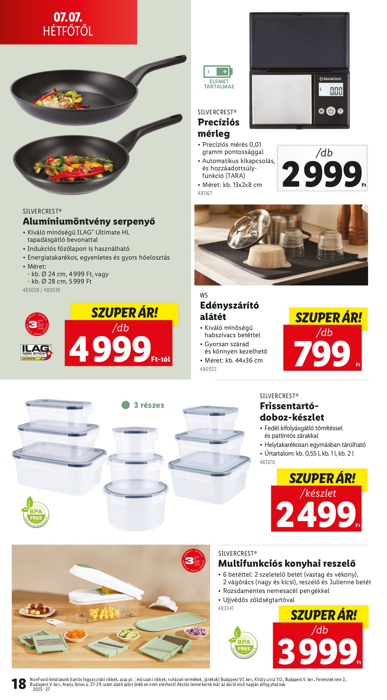 lidl - Lidl - Nonfood akciós újság, érvényes 07.03. - 07.09. - page: 18