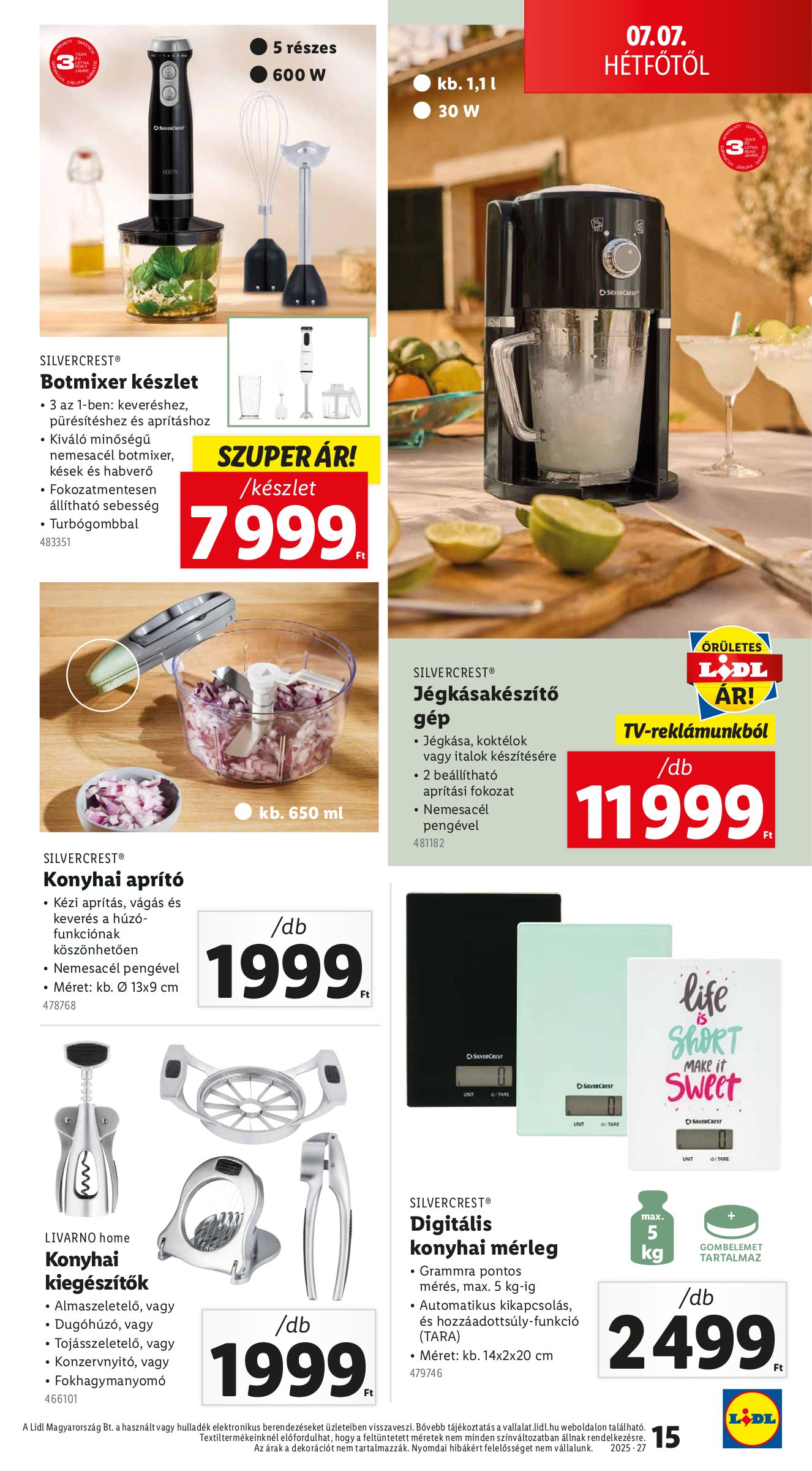 lidl - Lidl - Nonfood akciós újság, érvényes 07.03. - 07.09. - page: 15