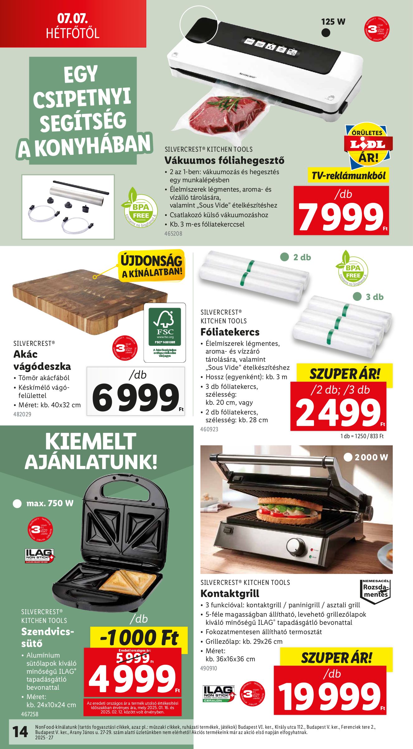 lidl - Lidl - Nonfood akciós újság, érvényes 07.03. - 07.09. - page: 14