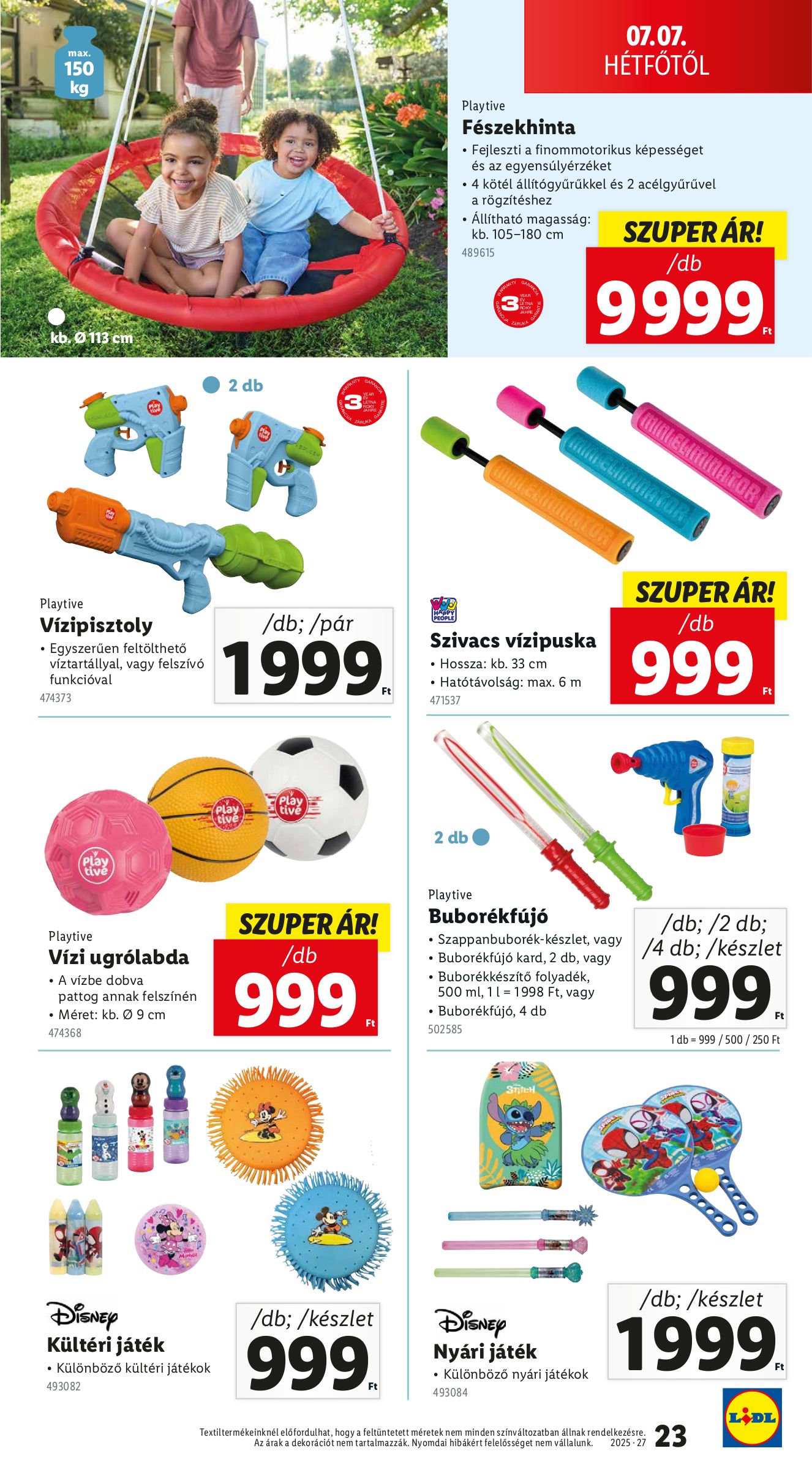 lidl - Lidl - Nonfood akciós újság, érvényes 07.03. - 07.09. - page: 23