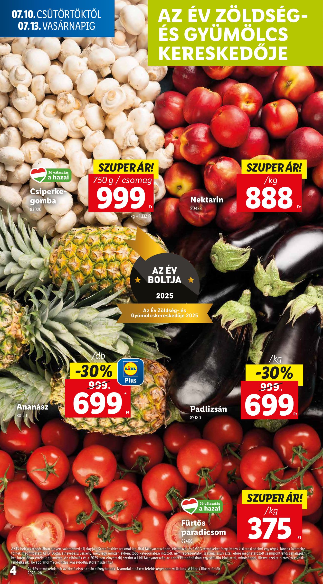 lidl - Lidl akciós újság, érvényes 07.10. - 07.16. - page: 4 lidl - Lidl akciós újság, érvényes 07.10. - 07.16. - page: 4