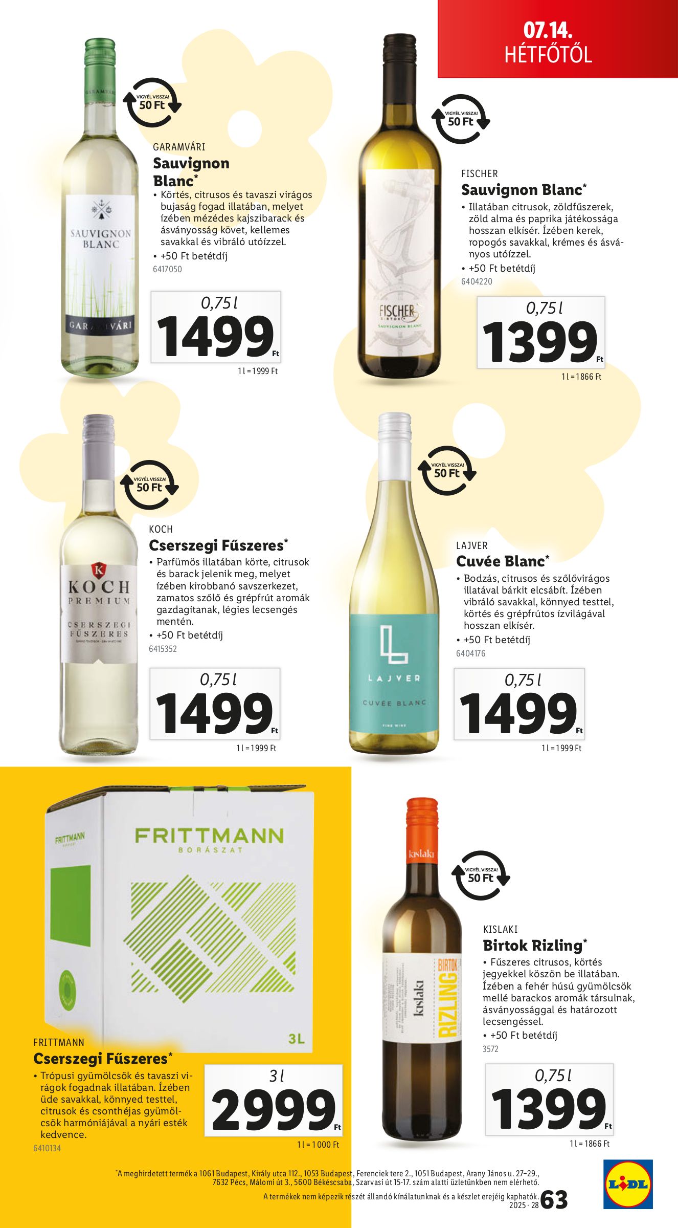 lidl - Lidl akciós újság, érvényes 07.10. - 07.16. - page: 63 lidl - Lidl akciós újság, érvényes 07.10. - 07.16. - page: 63