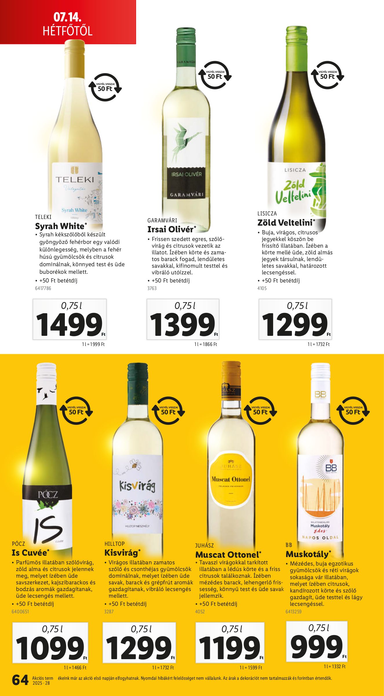 lidl - Lidl akciós újság, érvényes 07.10. - 07.16. - page: 64 lidl - Lidl akciós újság, érvényes 07.10. - 07.16. - page: 64