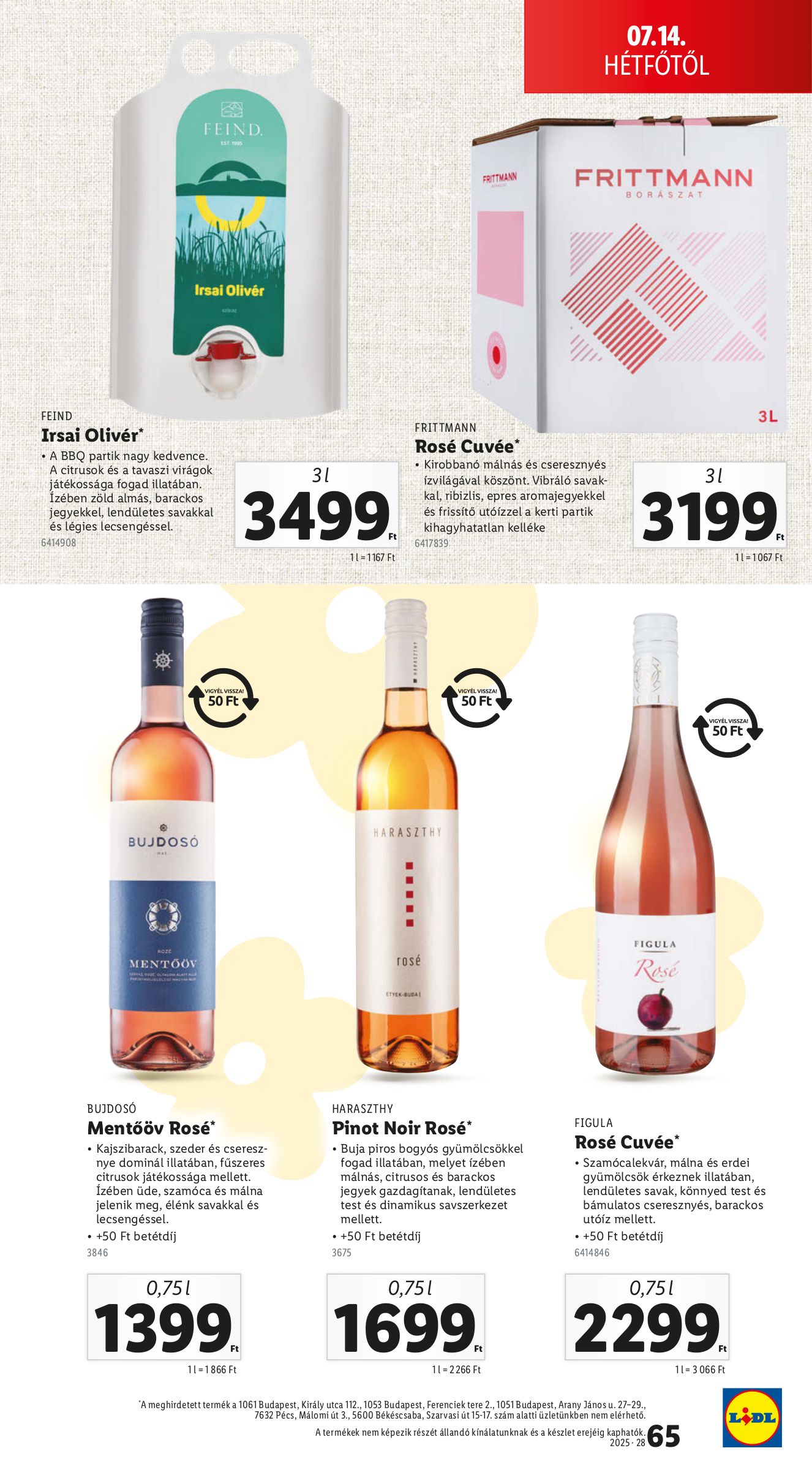 lidl - Lidl akciós újság, érvényes 07.10. - 07.16. - page: 65 lidl - Lidl akciós újság, érvényes 07.10. - 07.16. - page: 65