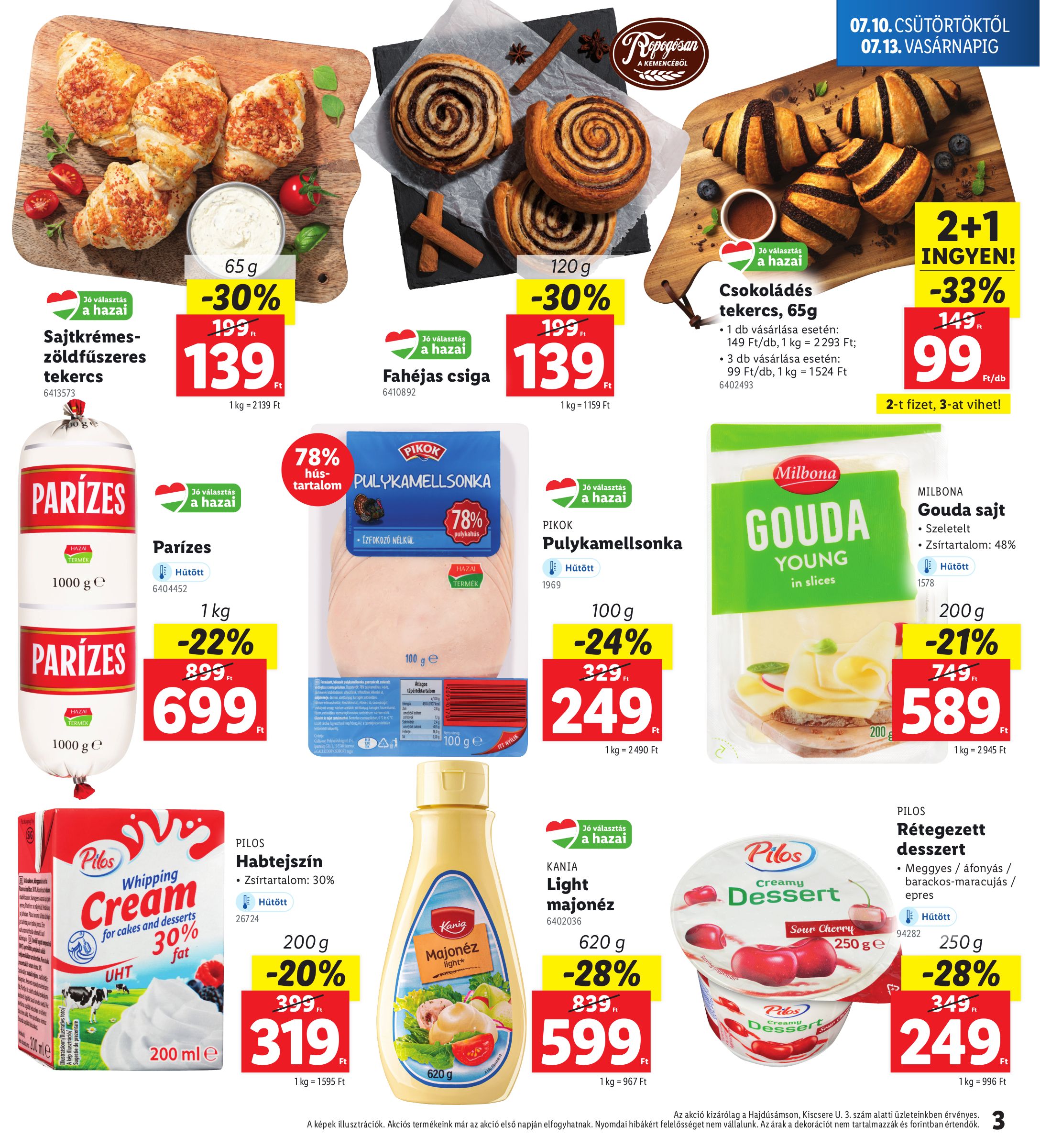 lidl - Lidl - Hajdúsámson akciós újság, érvényes 07.10. - 07.13. - page: 3