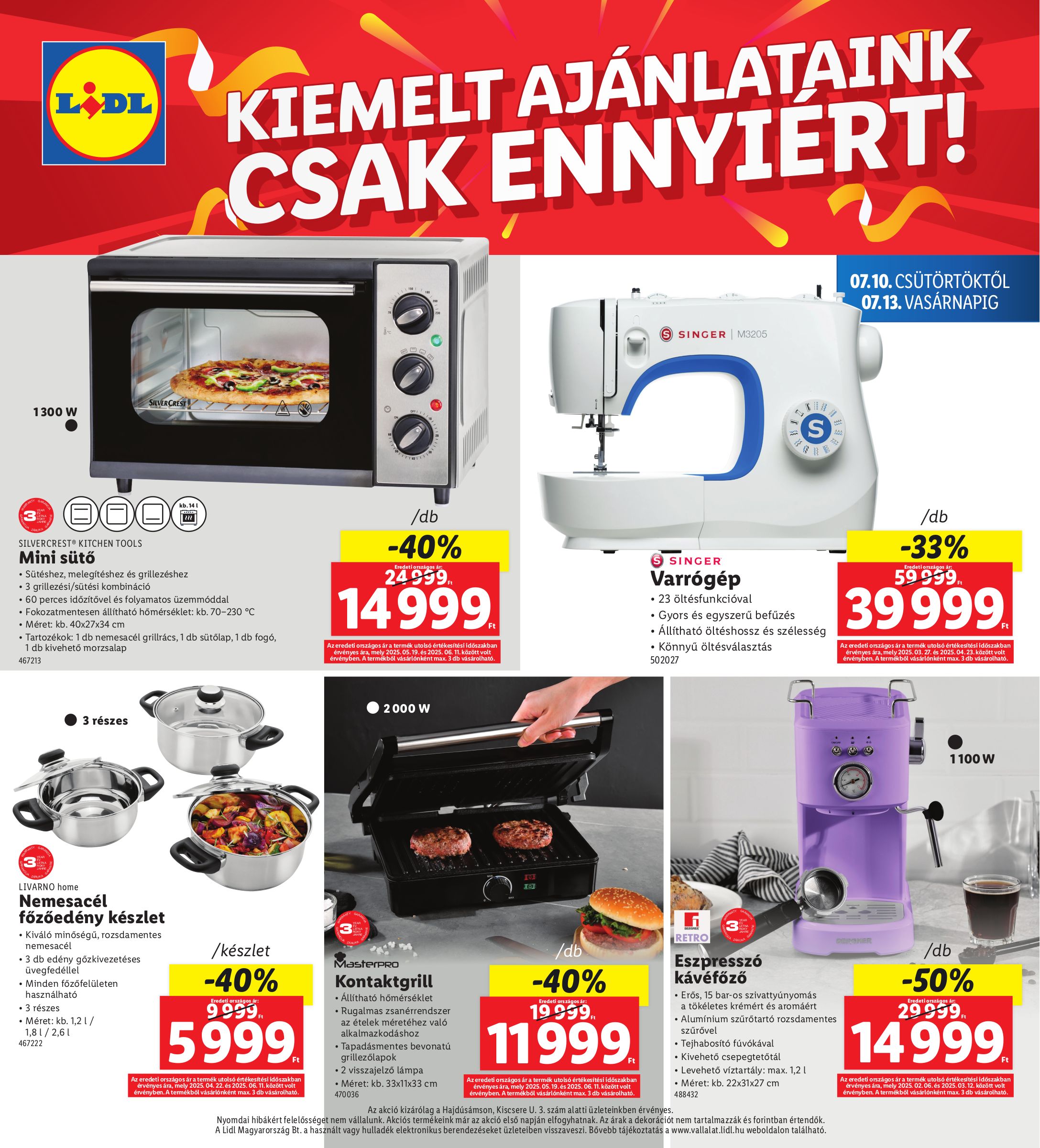 lidl - Lidl - Hajdúsámson akciós újság, érvényes 07.10. - 07.13. - page: 8