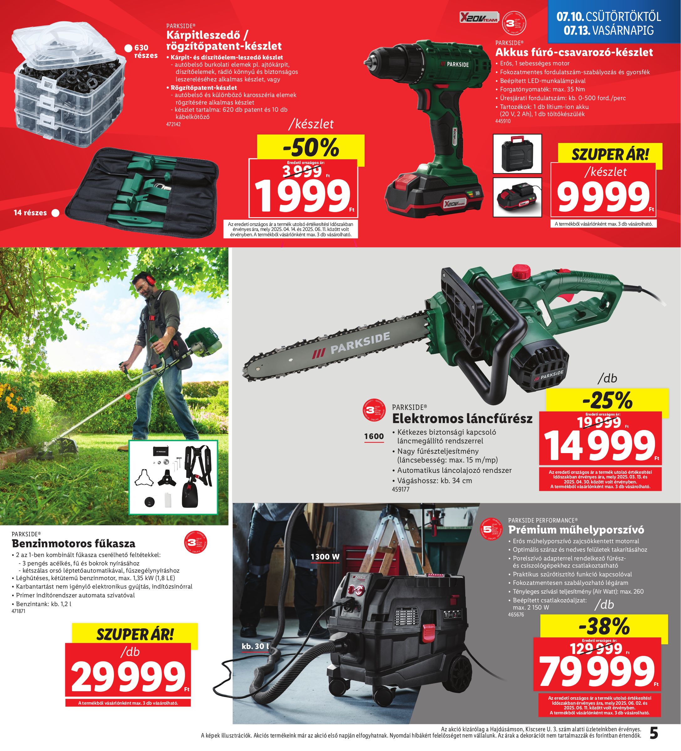 lidl - Lidl - Hajdúsámson akciós újság, érvényes 07.10. - 07.13. - page: 5