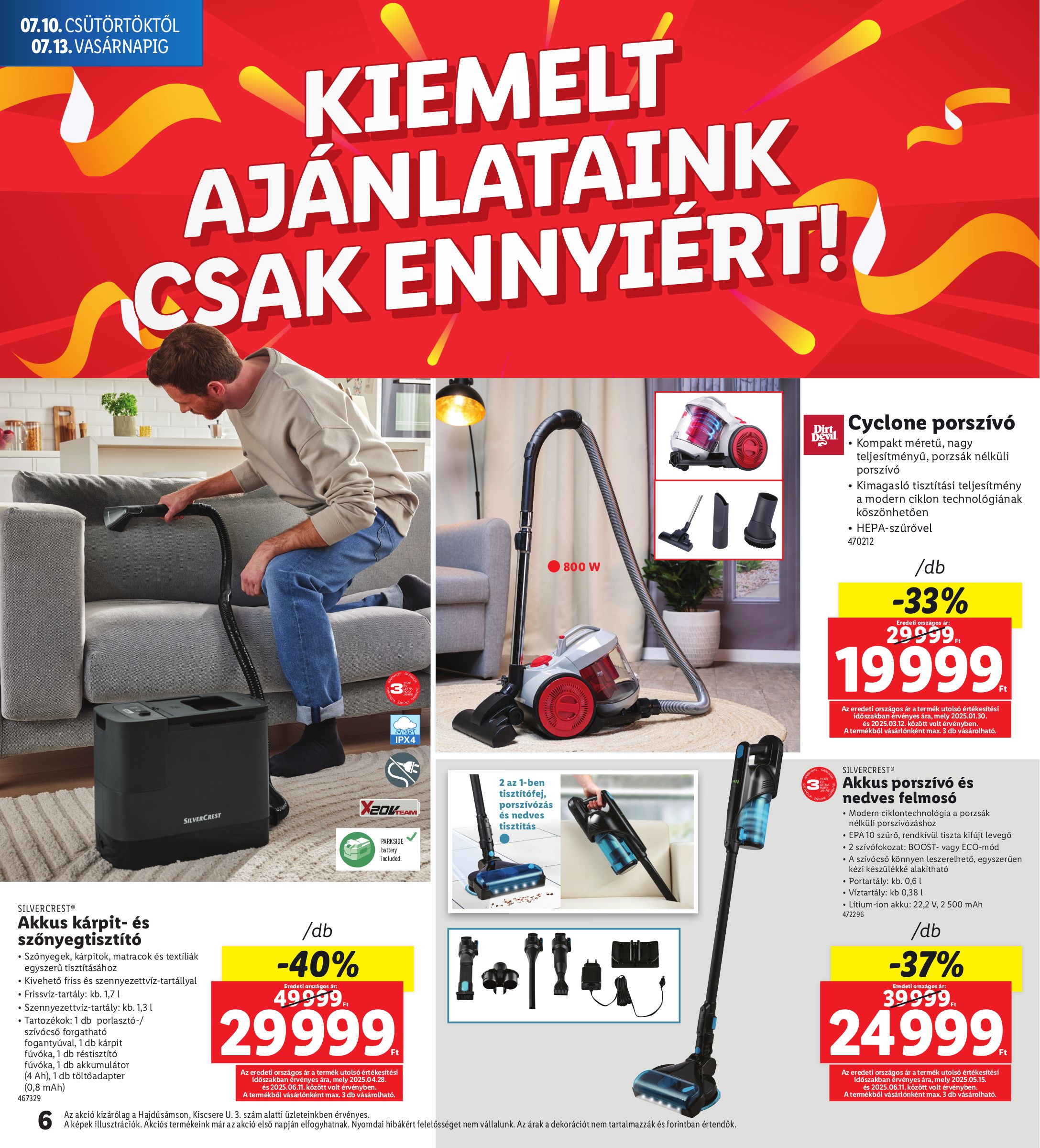 lidl - Lidl - Hajdúsámson akciós újság, érvényes 07.10. - 07.13. - page: 6