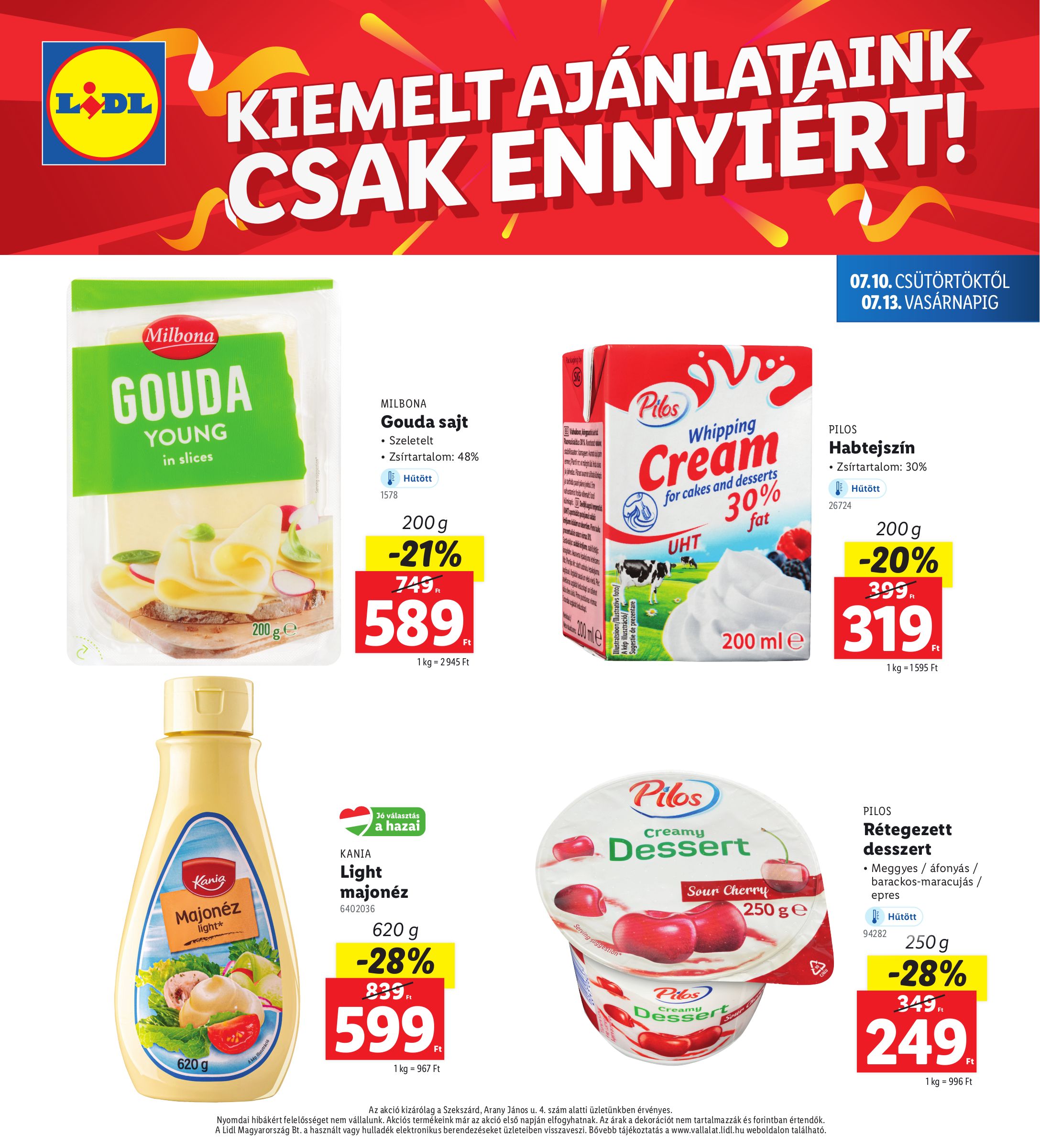 lidl - Lidl - Szekszárd akciós újság, érvényes 07.10. - 07.13. - page: 4