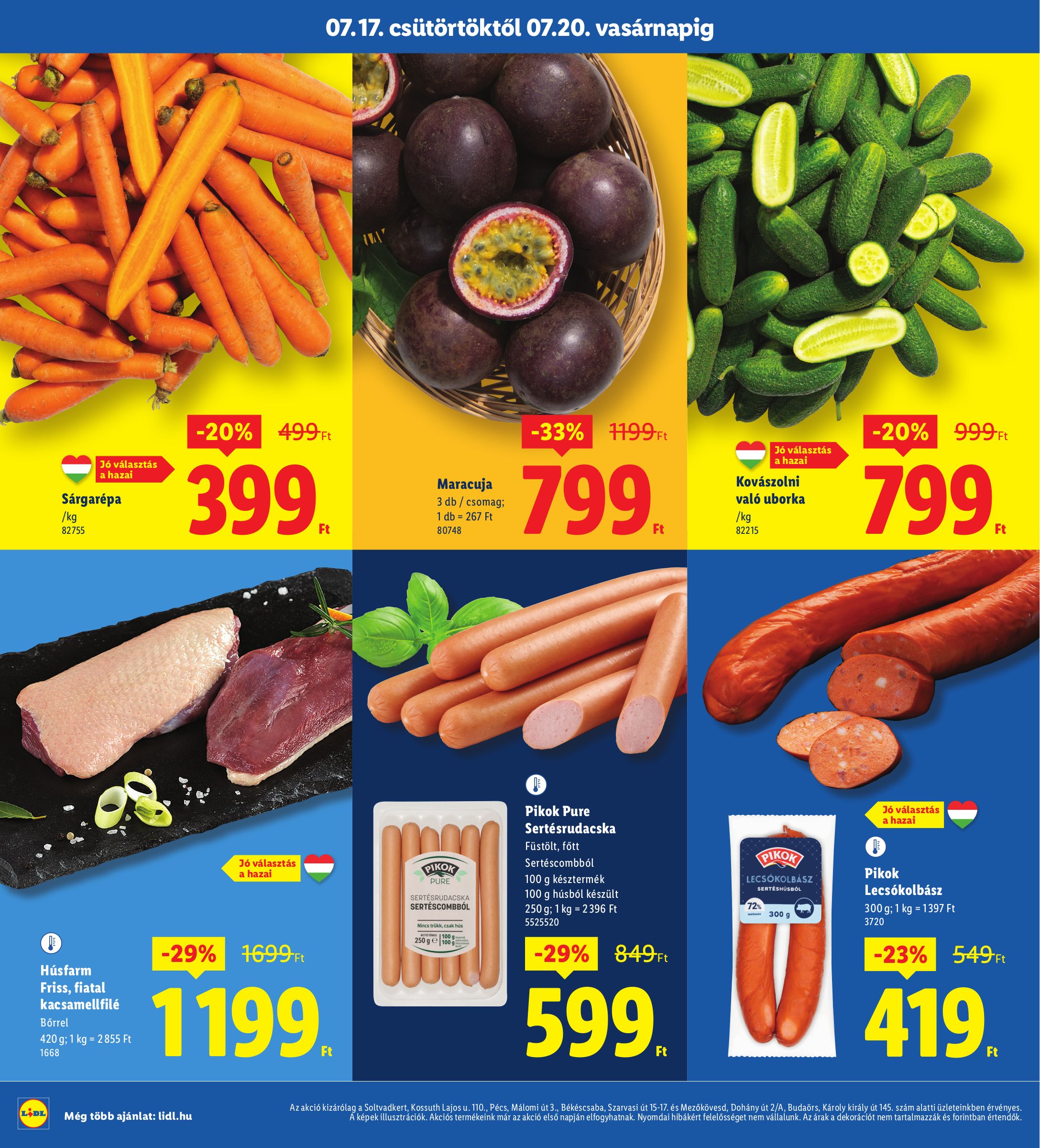 lidl - Lidl - Soltvadkert, Pécs, Békéscsaba, Mezökövesd, Budaörs akciós újság, érvényes 07.17. - 07.20. - page: 2