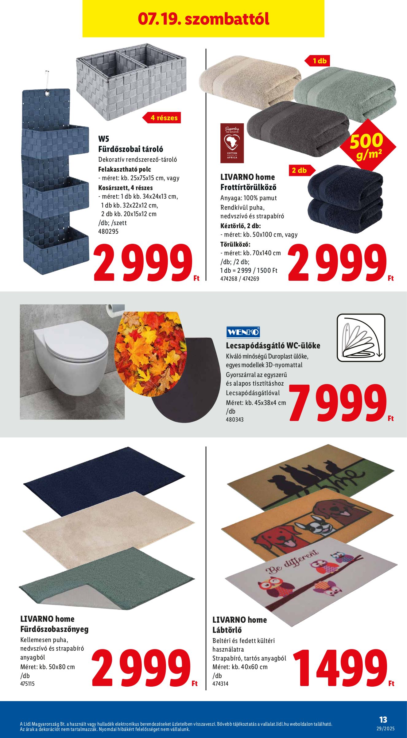 lidl - Lidl - Nonfood akciós újság, érvényes 07.17. - 07.23. - page: 13